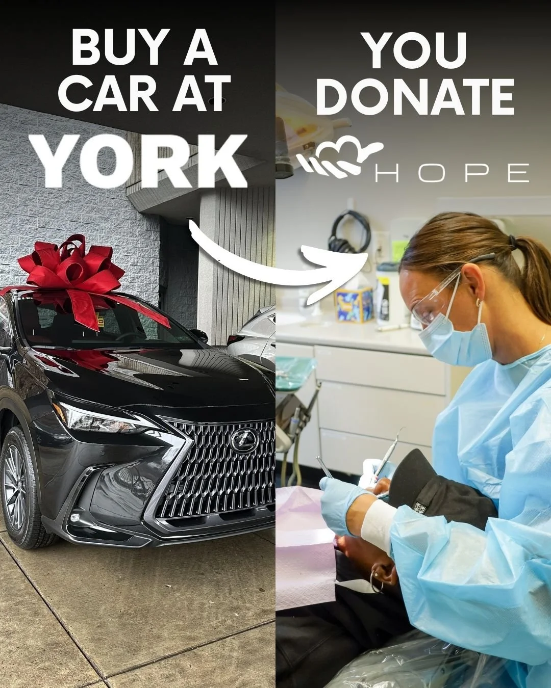 When you buy a car this March, you can help change lives. 🚗
York Chrysler Dodge Jeep Ram has selected Hope Healthcare Services as their Drive to Donate partner, meaning every vehicle sold or leased helps support the care we provide for uninsured nei