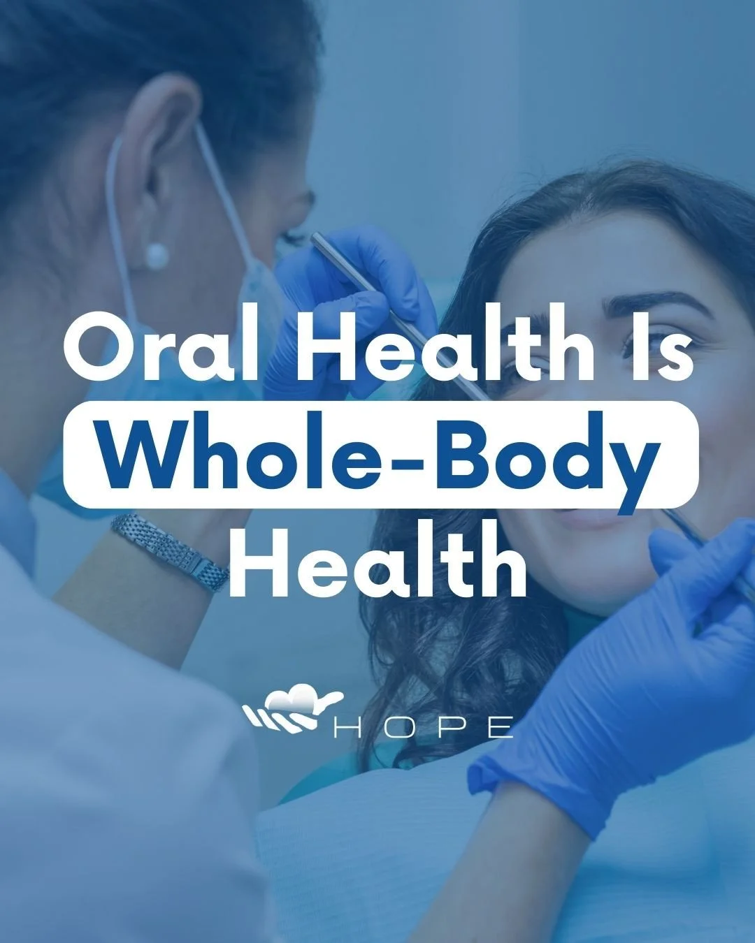 Dental care isn&rsquo;t just about teeth. 🦷⁠
⁠
Oral health affects heart health, nutrition, mental wellbeing, confidence, and economic stability. When dental pain goes untreated, it can impact every aspect of a person&rsquo;s life.⁠
⁠
Hope Healthcar