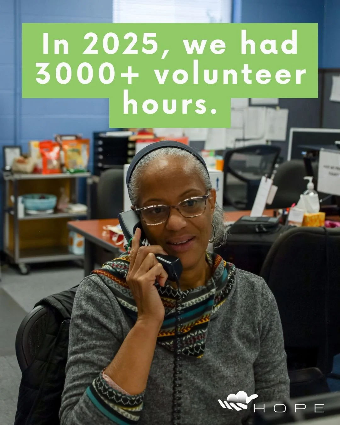 3,000+ volunteer hours in 2025. 💙 That&rsquo;s thousands of moments of care, kindness, and support for our uninsured neighbors. Thank you to every volunteer who showed up. Want to join the team? Visit our website to volunteer.