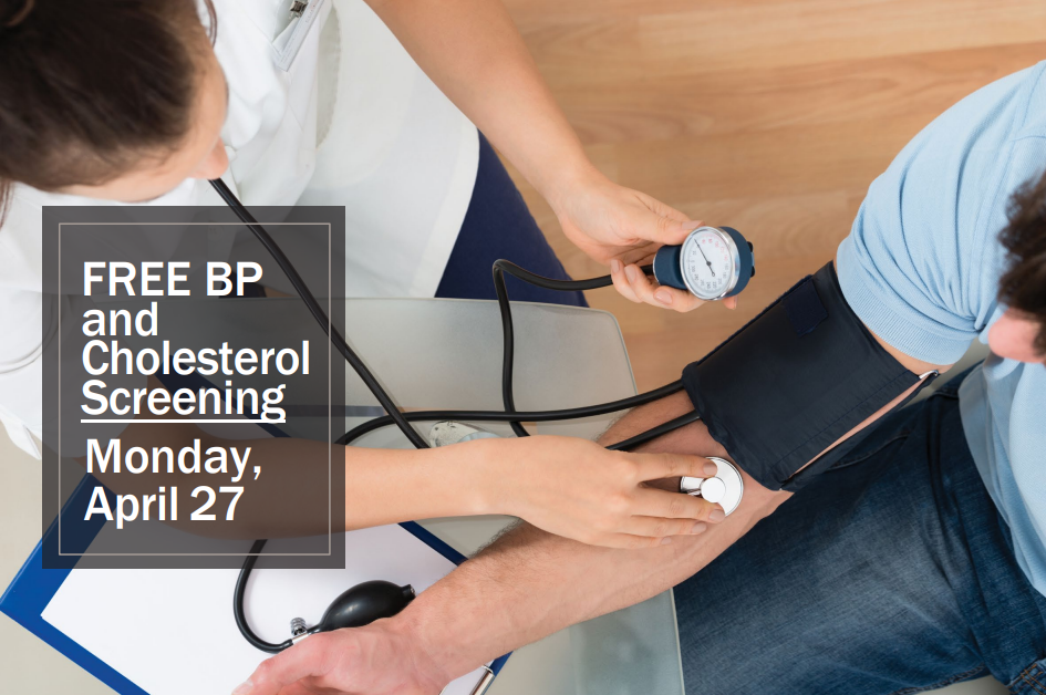 FREE Blood Pressure & Cholesterol Screening