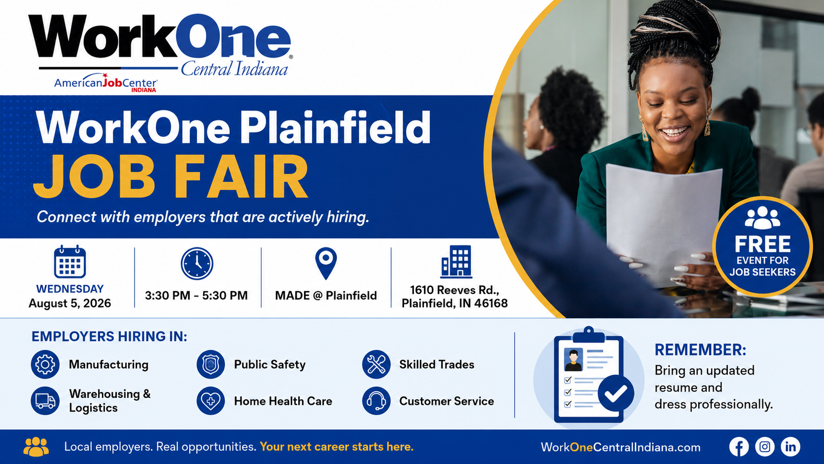 WorkOne Plainfield Job Fair