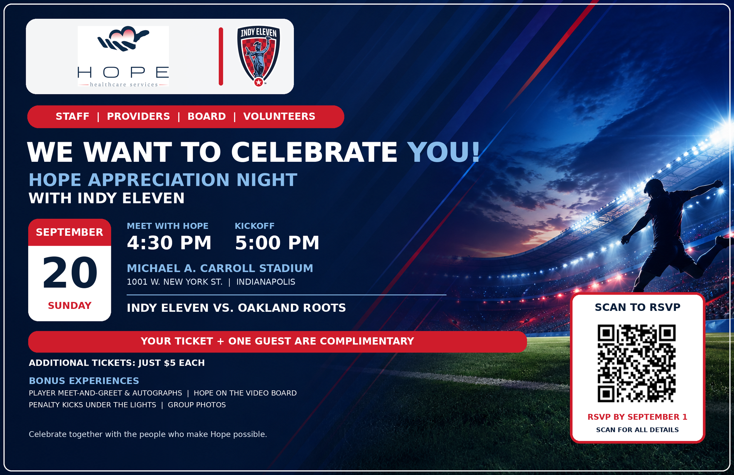Hope Healthcare Appreciation Night with Indy Eleven