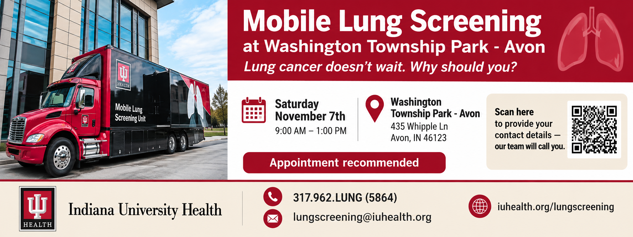 Mobile Lung Screening at Washington Township Park - Avon