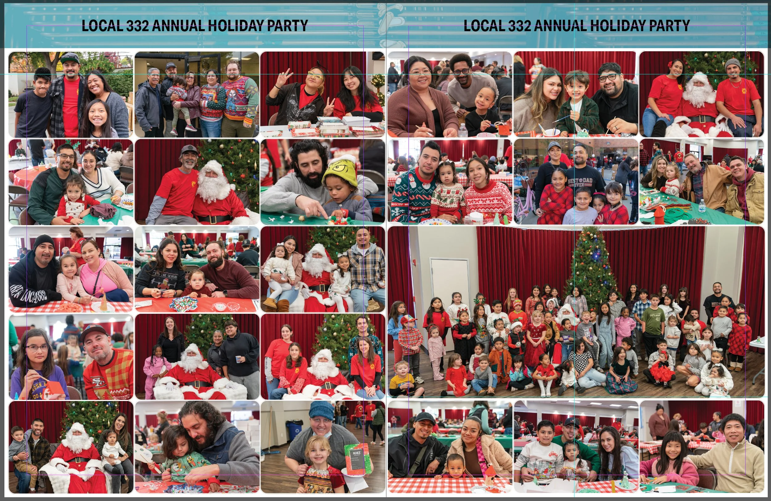 IBEW 332 News Magazine Photo Grid - Before