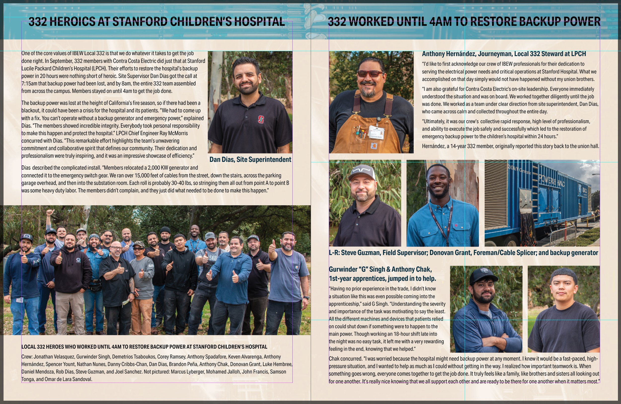 IBEW 332 News Magazine Feature - Before