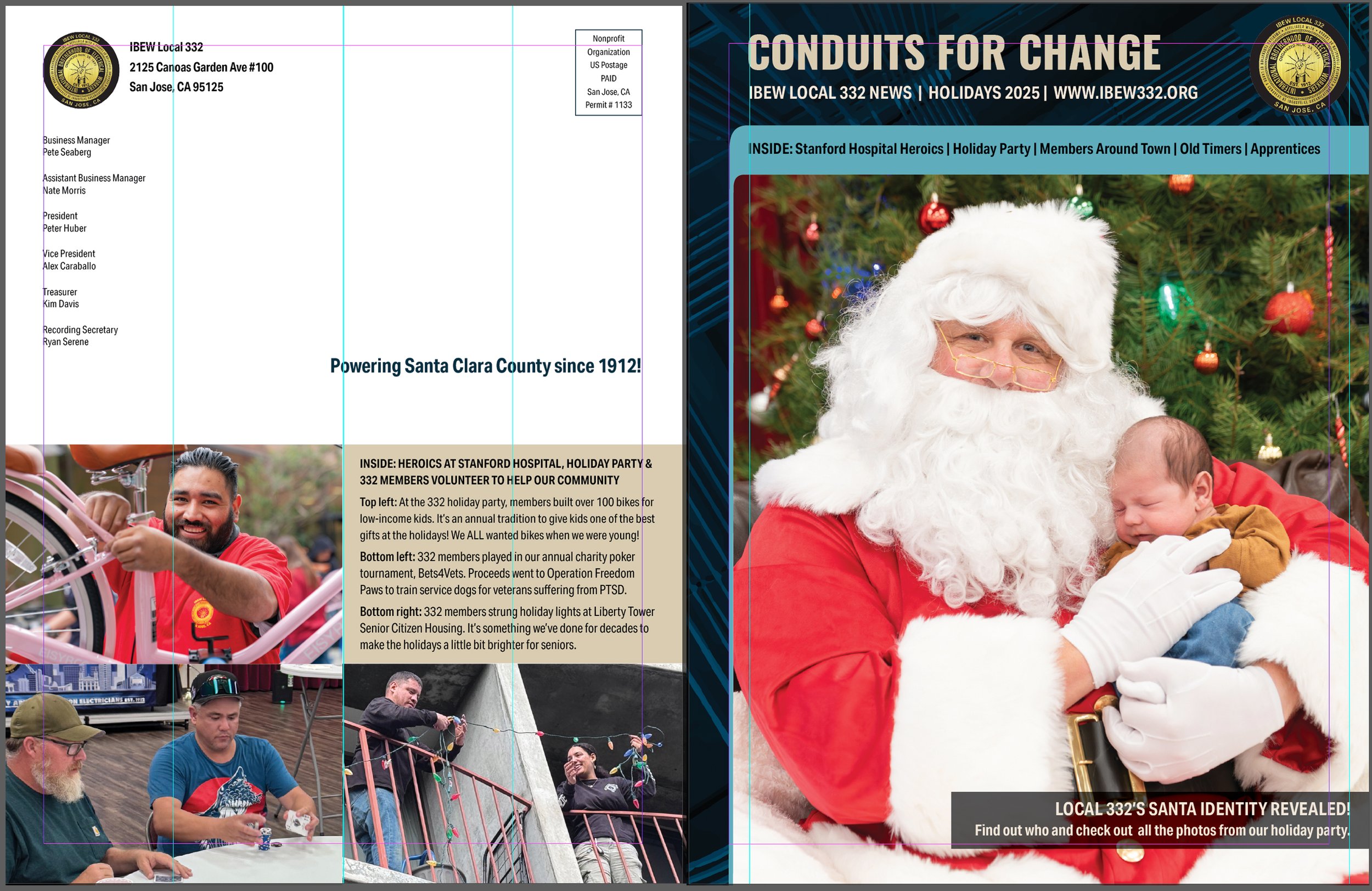 IBEW 332 News Magazine Cover - Before