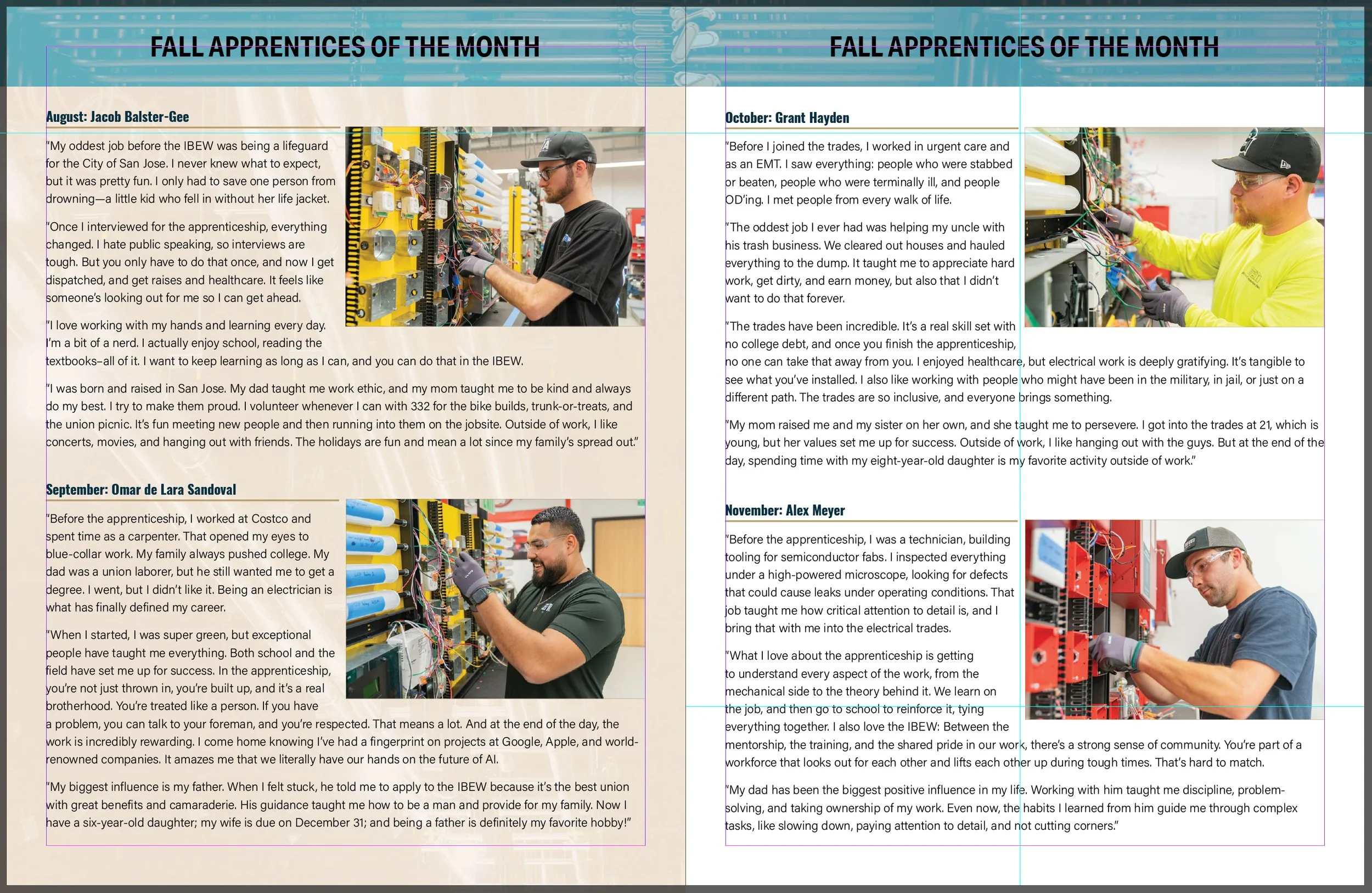 IBEW 332 News Magazine Apprentices - Before