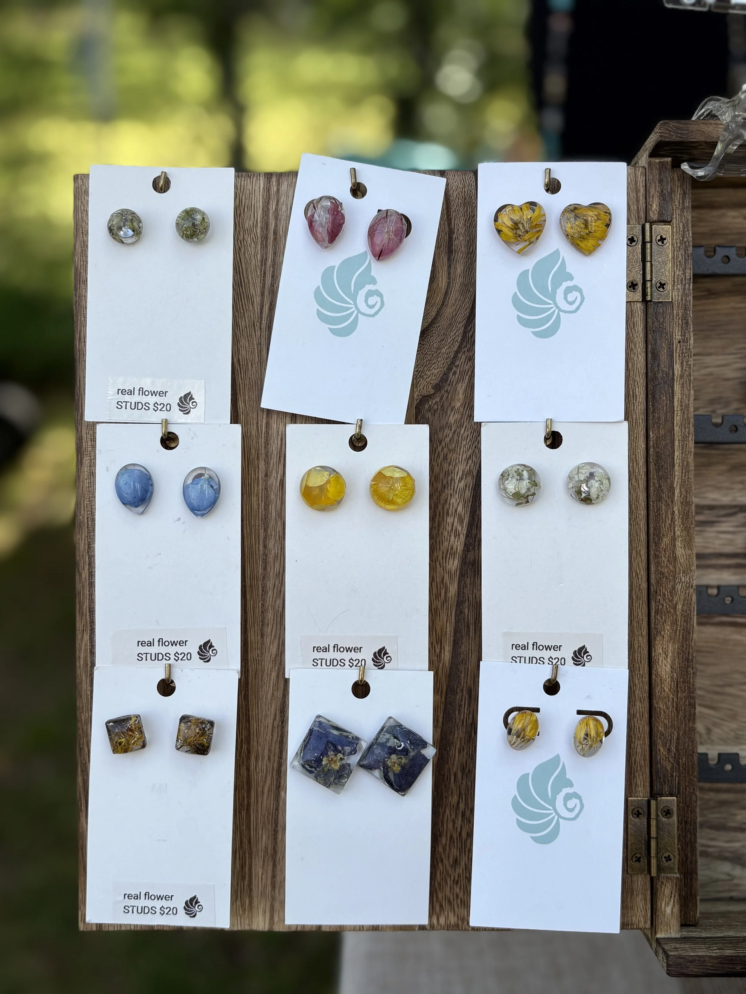 Handmade Flower Studs