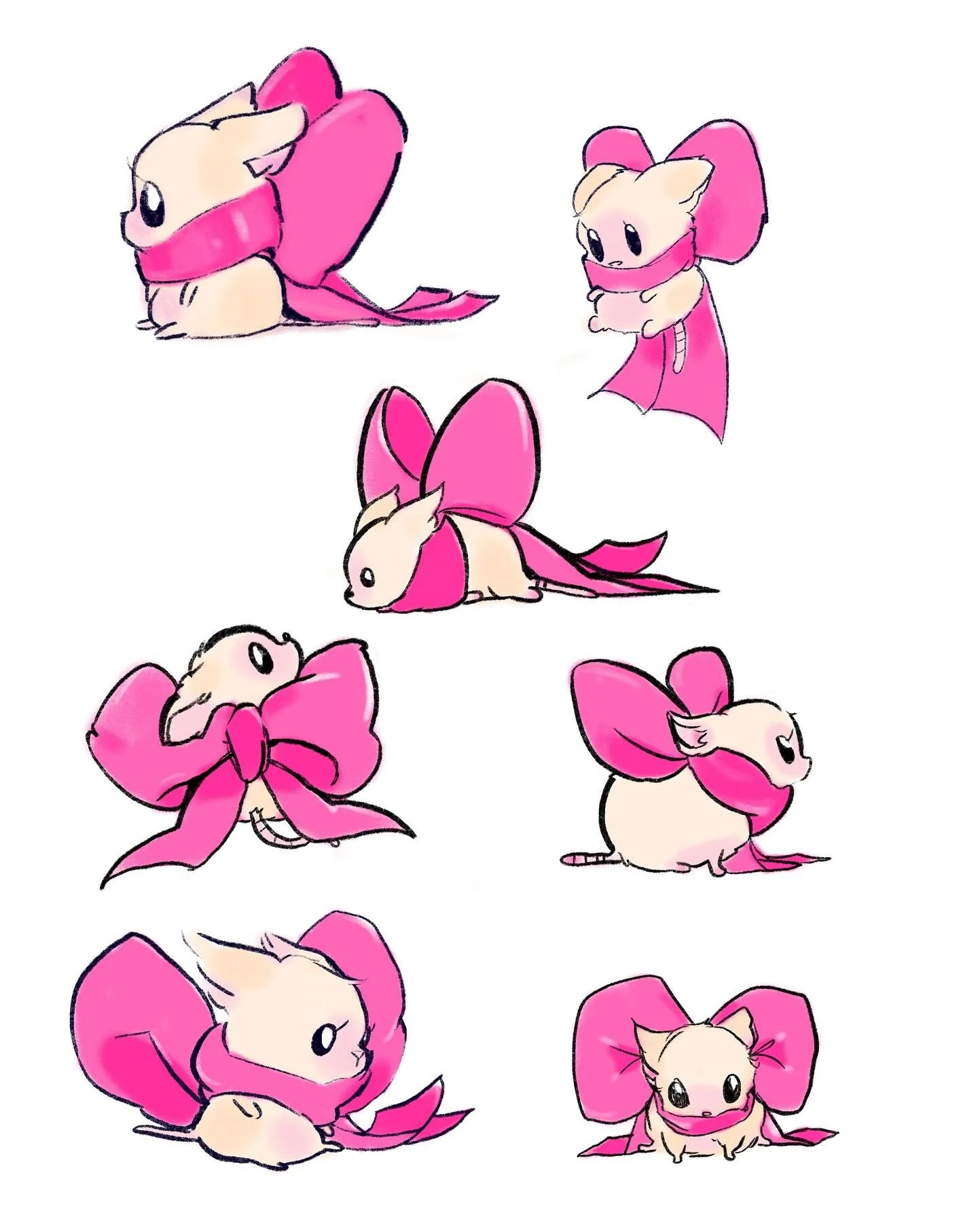 more mice with bows ✨they just wana look pretty ✨✨✨🥹💖
