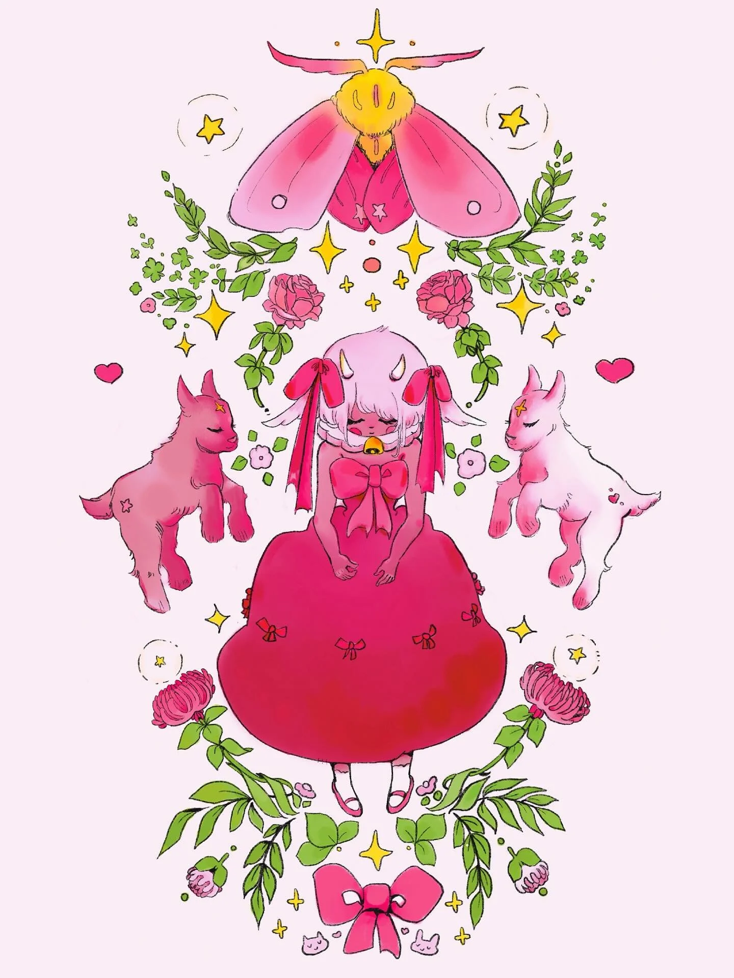 Fairytale girl 🌱🐛✨⭐️💖
#illustration #art