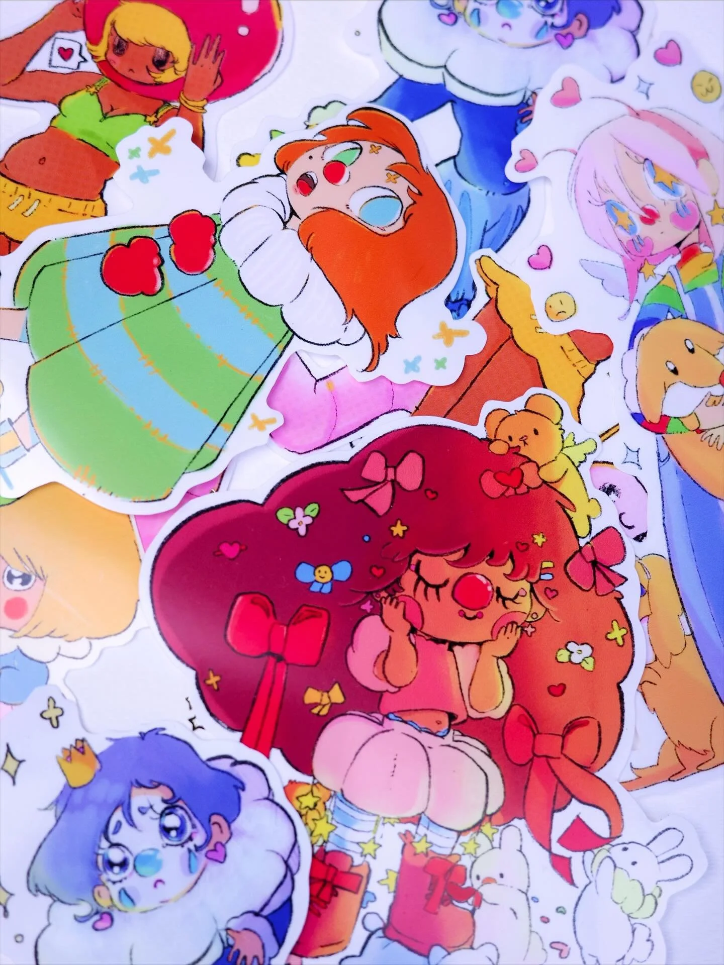 I made some new stickers ✨🎂✨ :3 all available on my etsy 🍰🐛