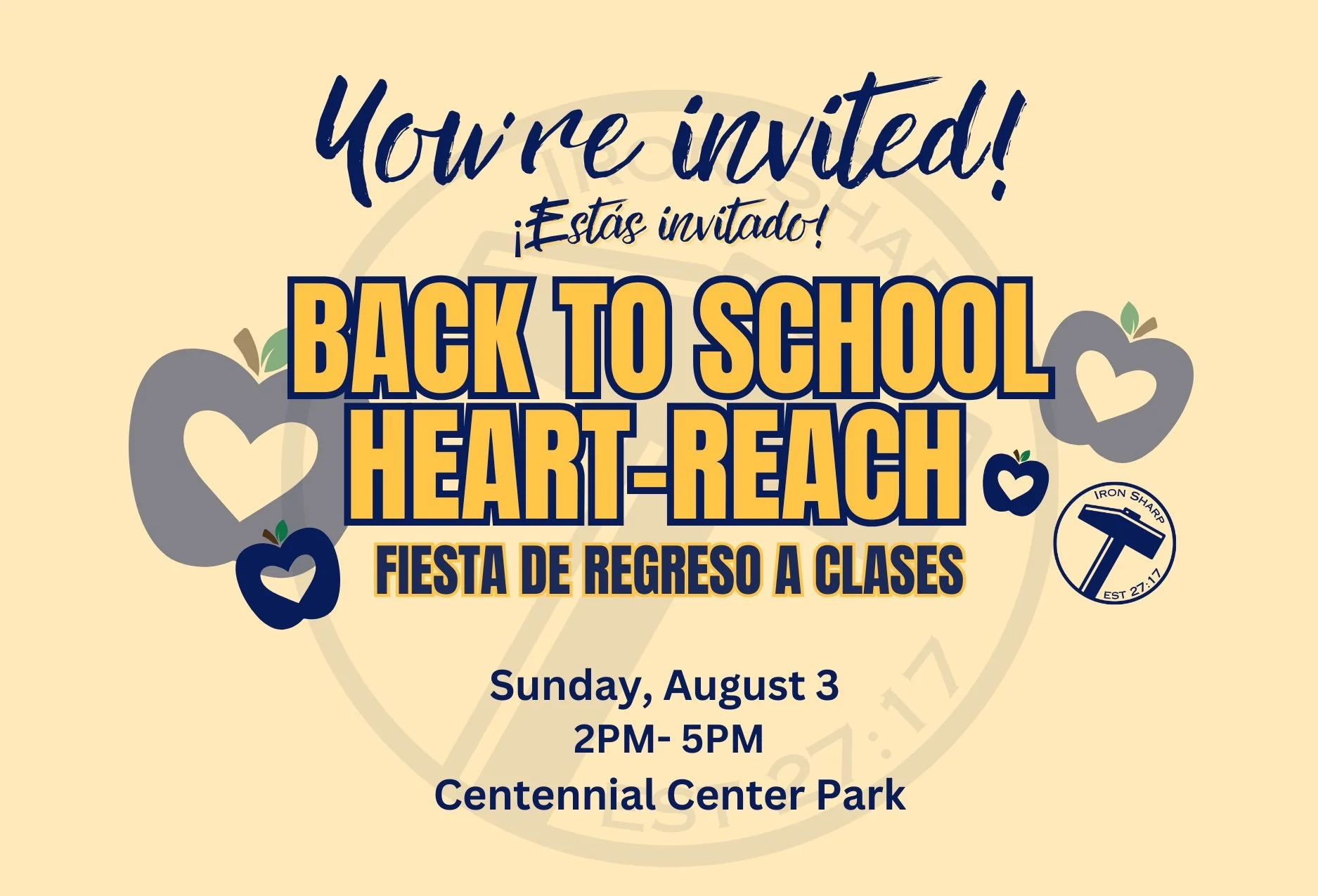 Back to School Heart Reach - Centennial Center Park