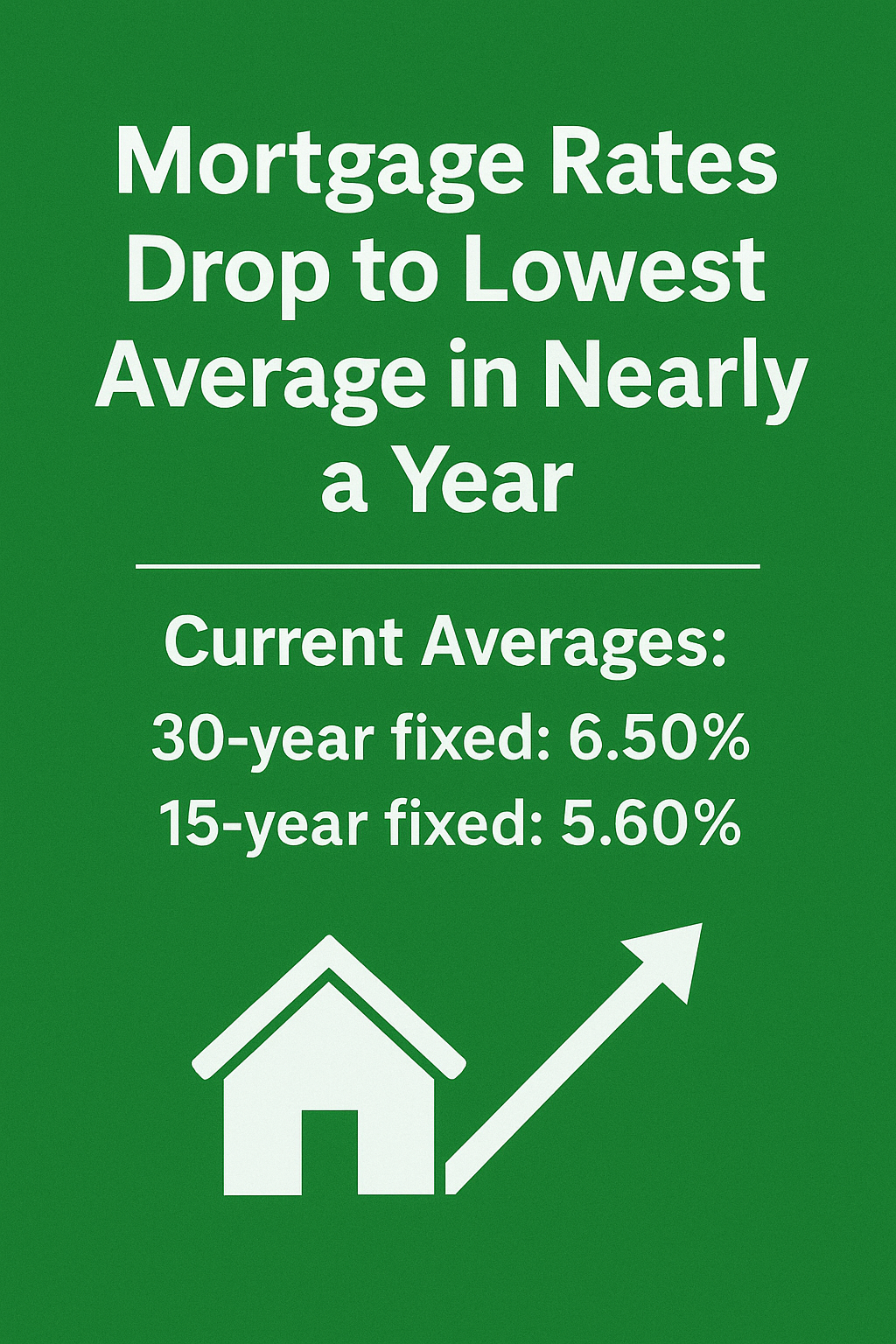 Mortgage Rates Drop to Lowest Level in Nearly a Year