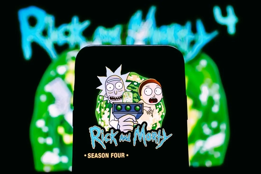 An image of Rick and Morty on a black background