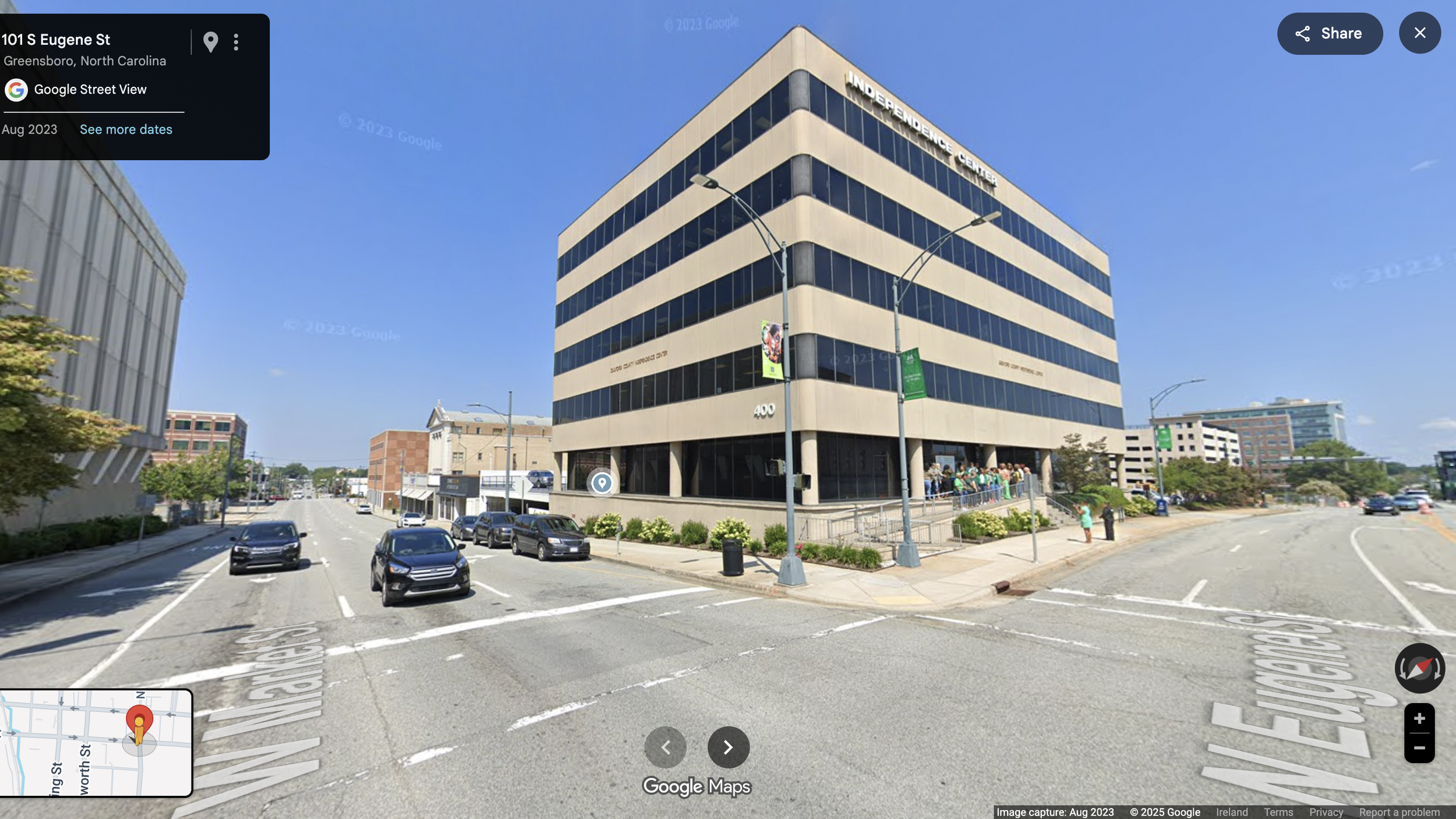 137_West Market Street and North Eugene Street, Greensboro, North Carolina, January 23, 1976