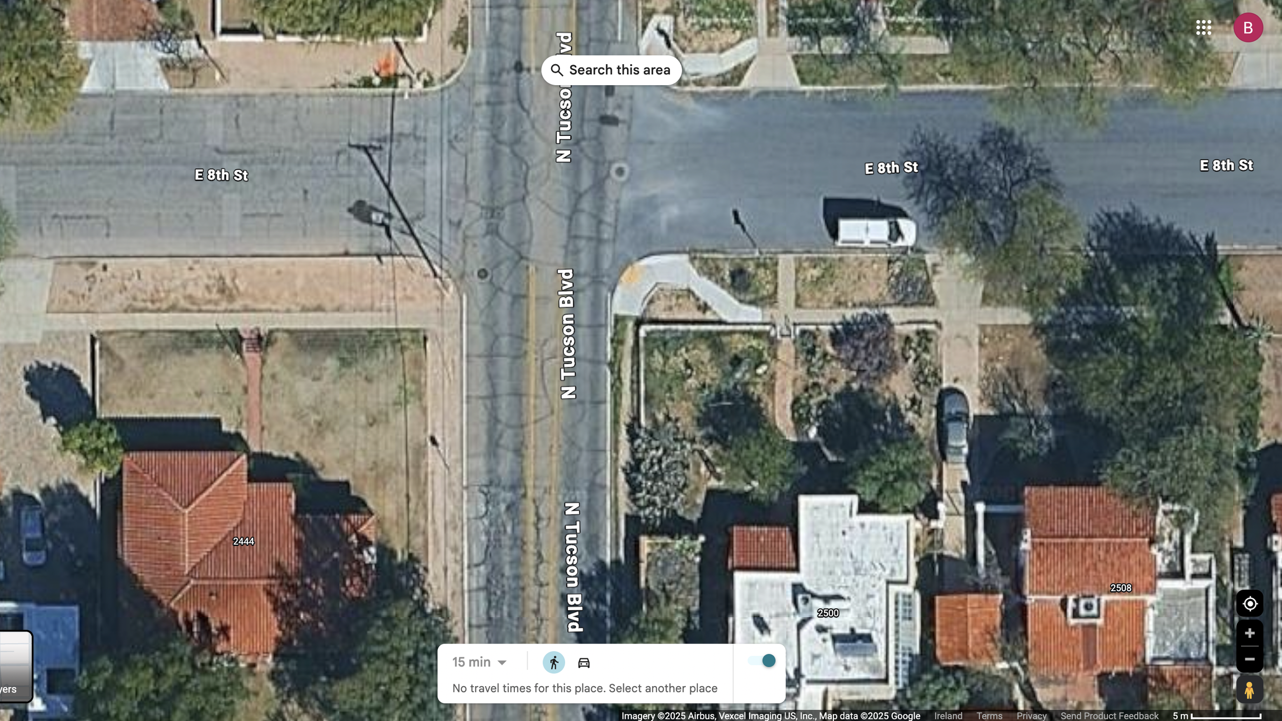 157_Tuscon Boulevard, Tucson, Arizona, Dec 7, 1975. Aerial view.