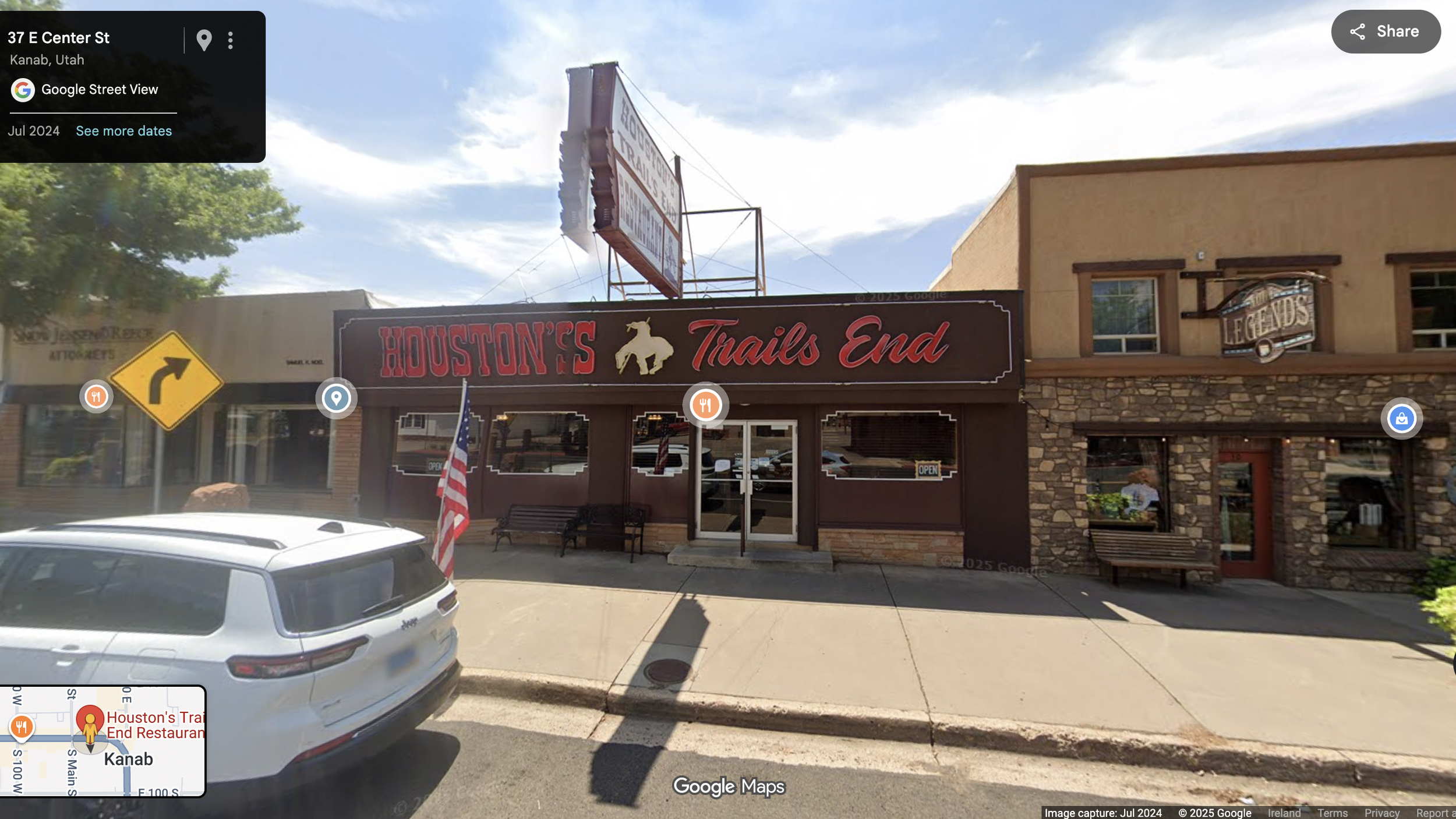 32_Trail’s End Restaurant, Kanab, Utah, August 10, 1973. Exterior.