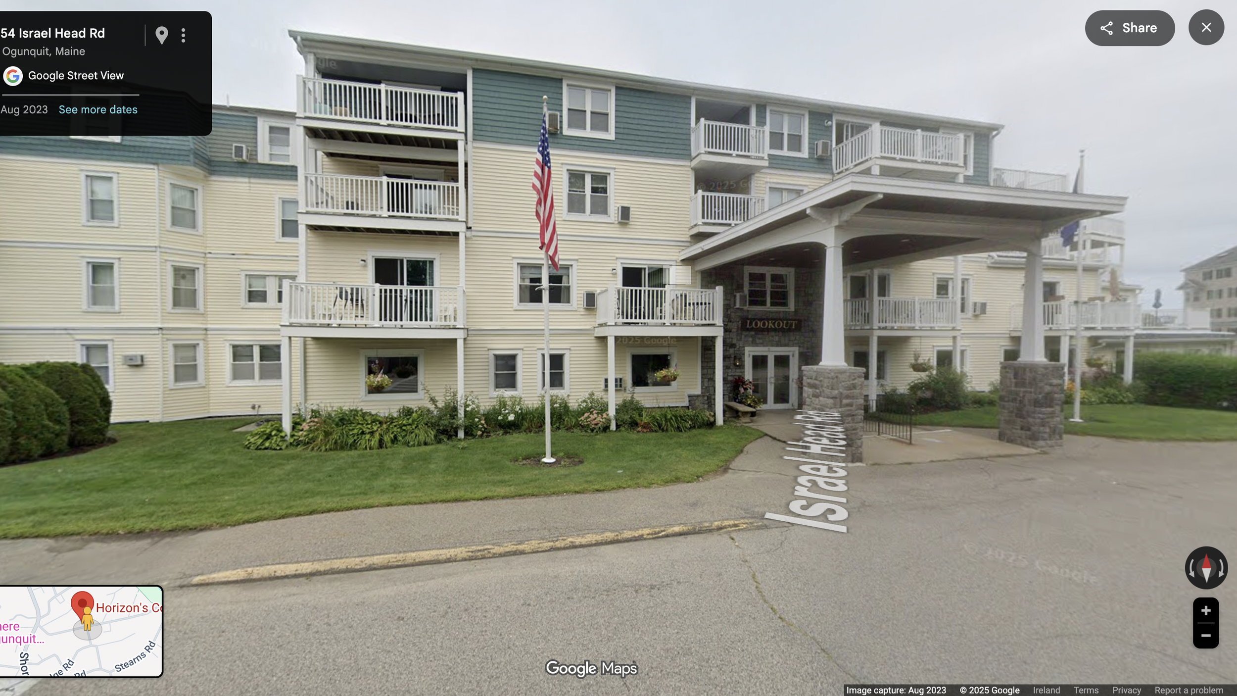 75_Lookout Hotel, Oguinquit, Maine, July 16, 1974. Sold in 1977 and converted to condominiums.