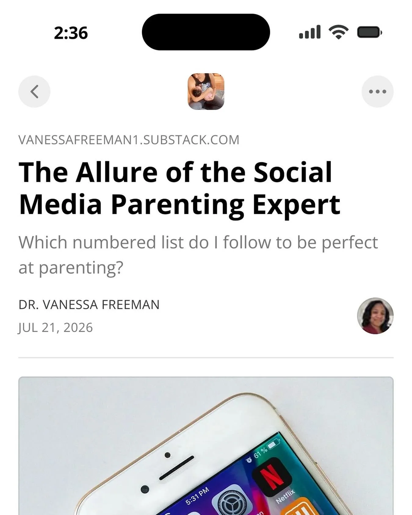 Did you know that I write over on Substack? Well I do! Hit the link in my bio to check out this deep dive into my thoughts about the social media parenting expert. You can become a paid subscriber to read my archived articles and gain access to my mo