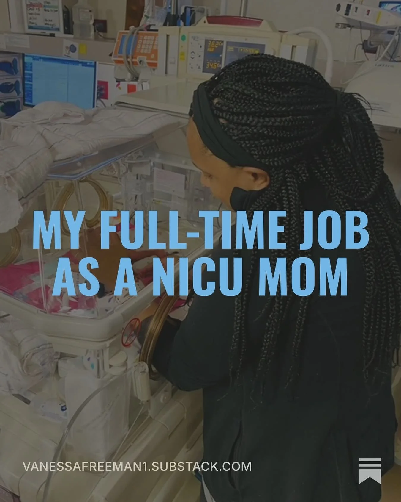 Wanna know more about what having a baby in the NICU is like? Check out my latest on Substack (link in the bio)! #nicu #nicumom #postpartum #motherhood