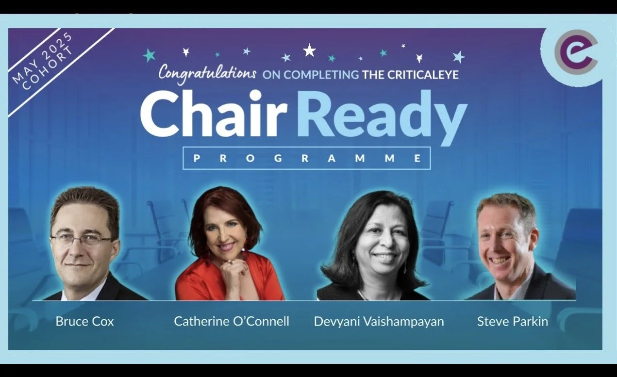 Catherine O’connell Completes the Chair Ready PRogramme with CriticalEye
