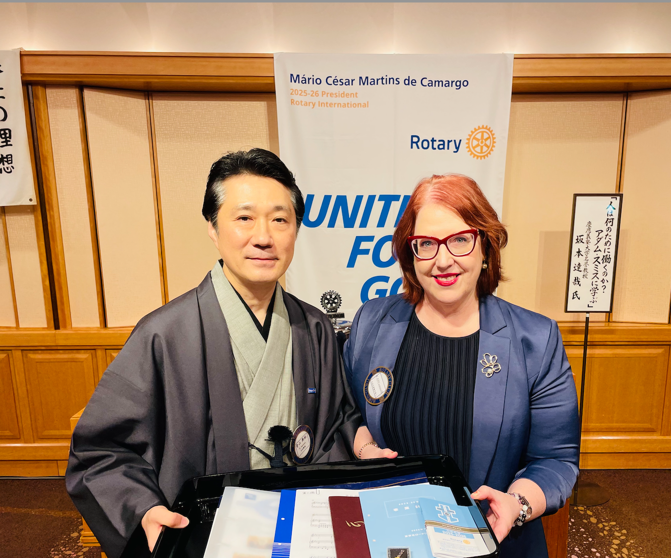 CAtherine O’connell inducted as first foreign female member of prestigious Tokyo North Rotary Club
