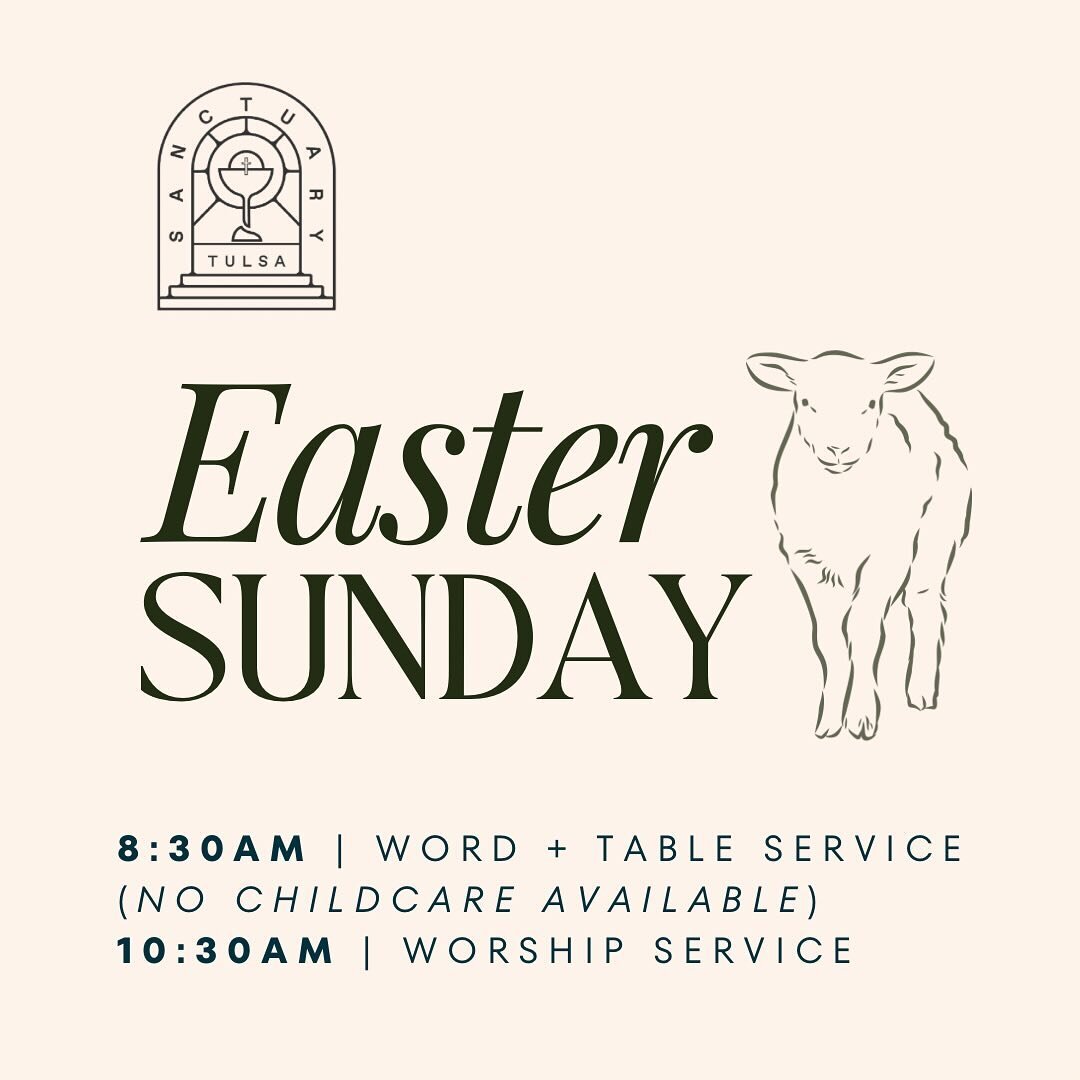 He is Risen ☀️

Sunday // 8:30 &amp; 10:30am 

During this special service, we&rsquo;ll be celebrating the sacrament of Baptism, so make sure to sign up now if you&rsquo;d like to be baptized. Following our 10:30 service,  we&rsquo;ll have an easter 