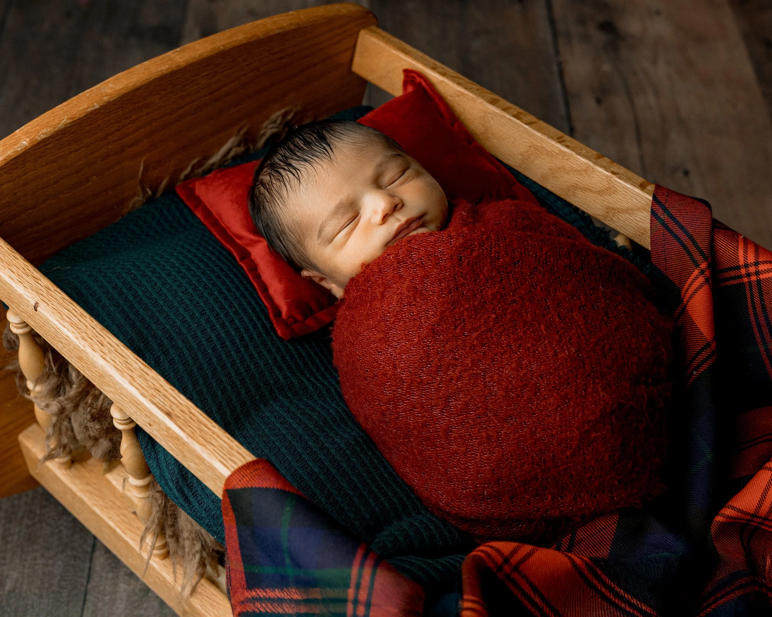 Christmas baby photoshoot near Fort Worth tx