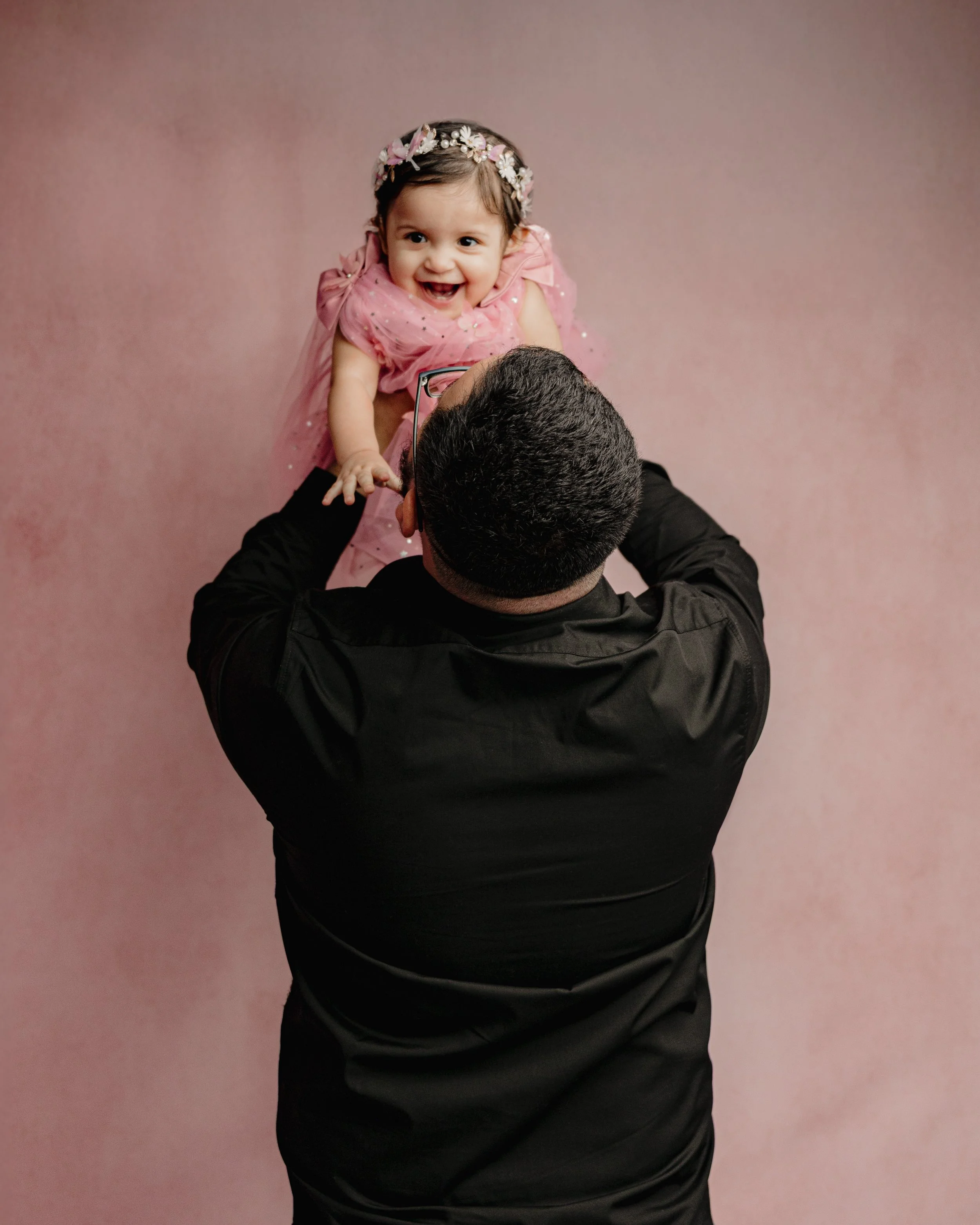 first birthday session with family