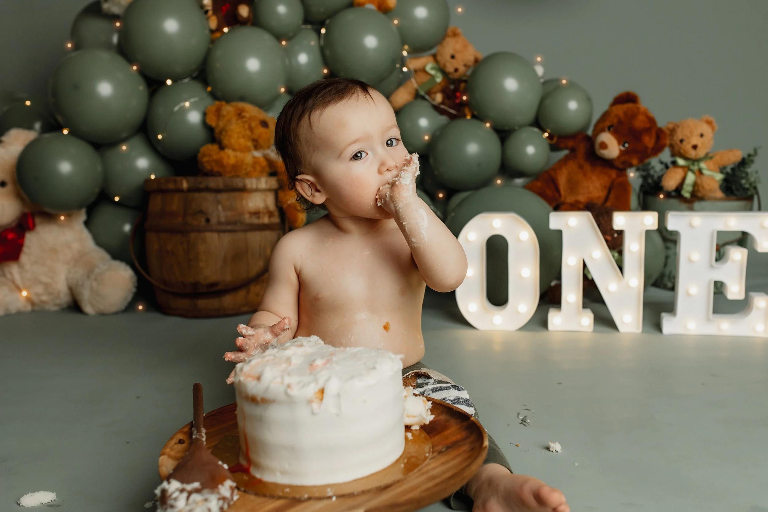 rainbow photography mh first birthday session floral