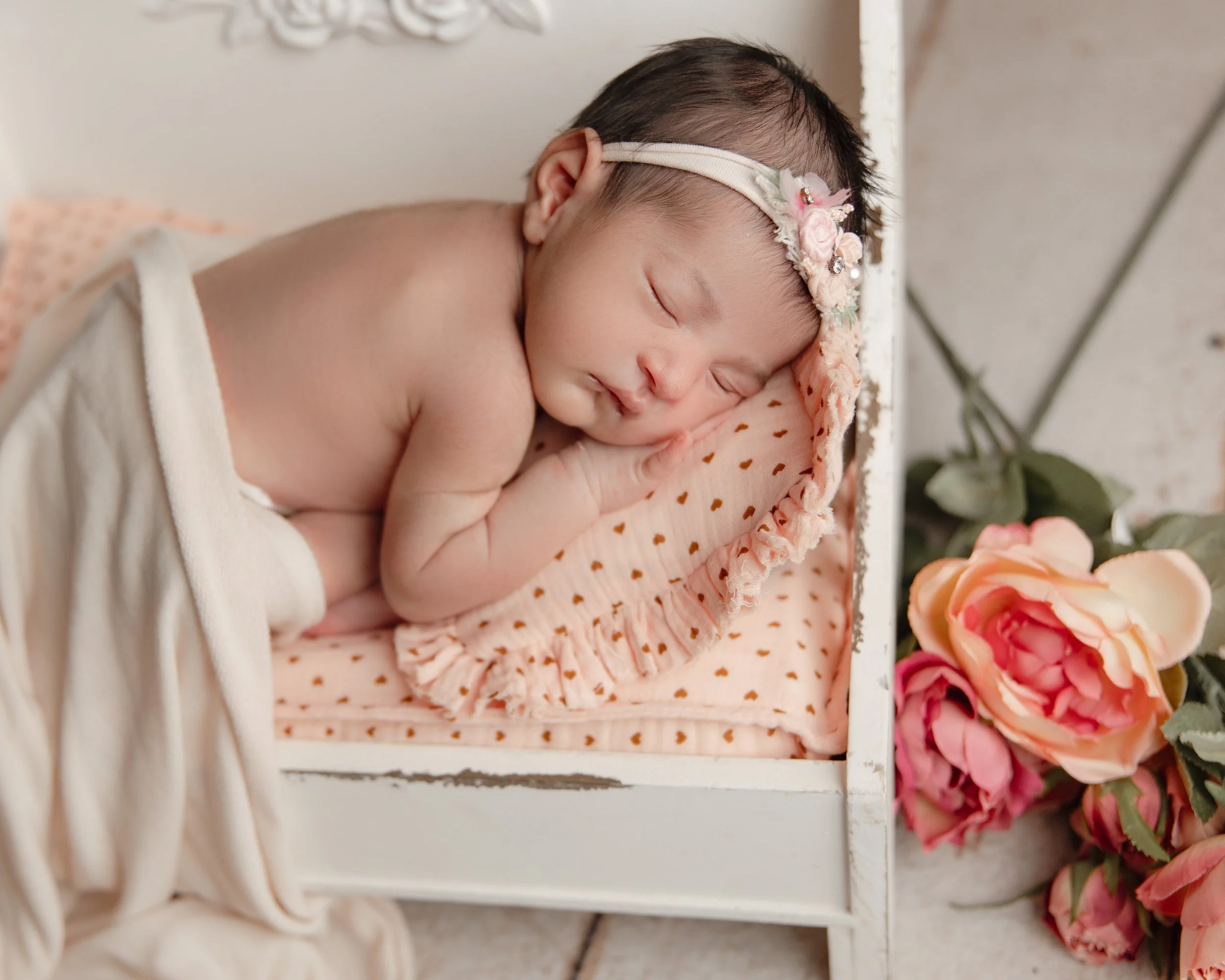Arlington tx newborn photographer Valentine's Day theme
