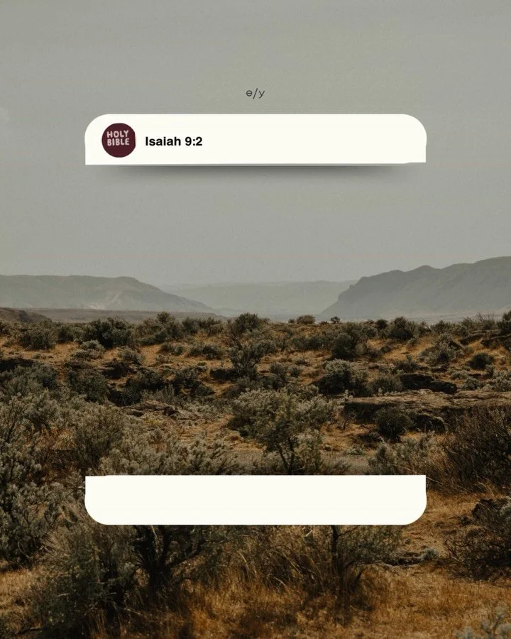 Jesus was promised from the beginning 🙌
He didn&rsquo;t just come once - He came close &amp; He&rsquo;s still with us. 
His presence isn&rsquo;t seasonal. It&rsquo;s for every hallway, every hard moment, every ordinary day.

We carry His light with 