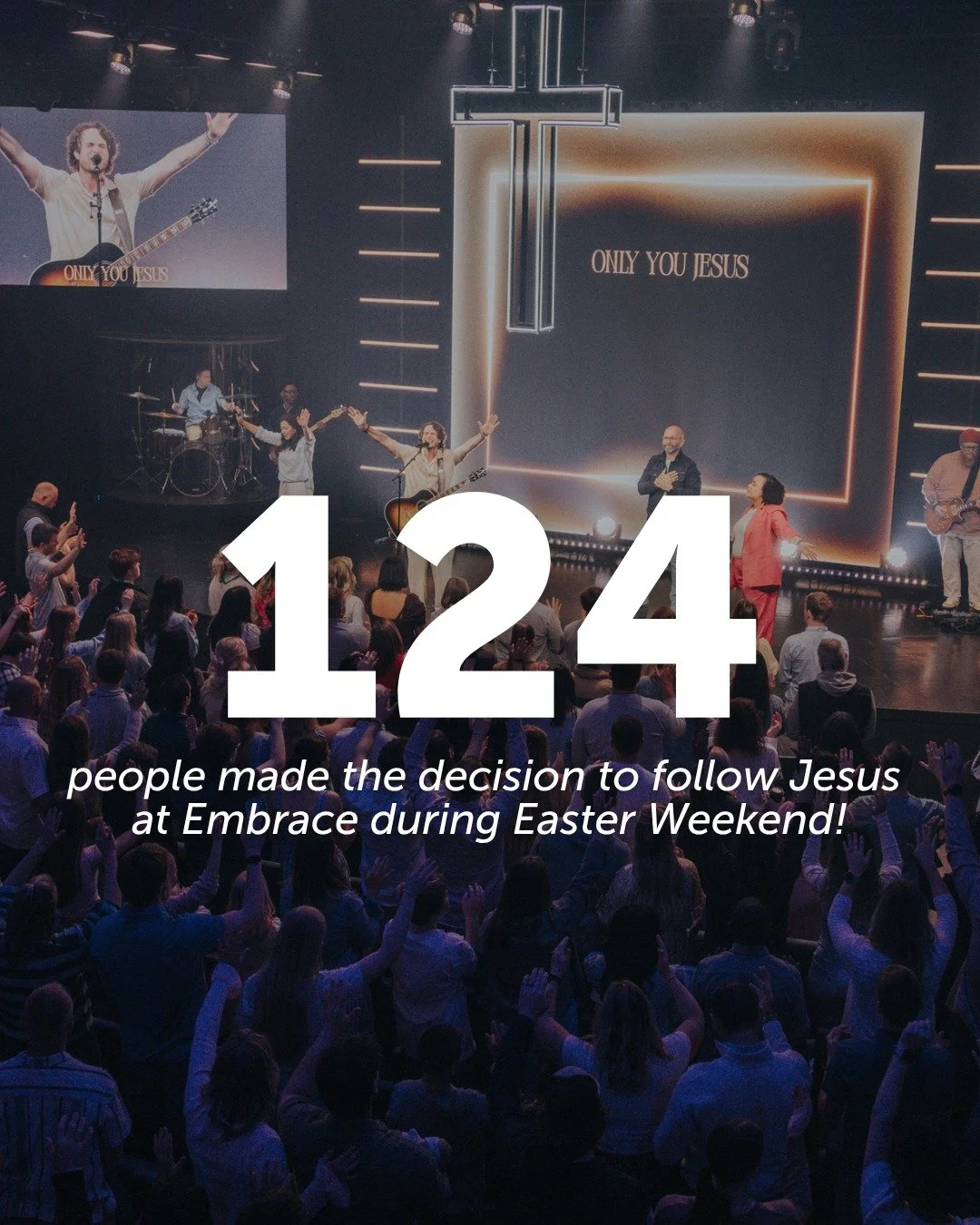What a weekend! We&rsquo;re still not over how God moved at Embrace over the last few days. 🙌🙏

Please join us in praying for everyone who made the decision to follow Jesus at Embrace over Easter Weekend.

Let&rsquo;s cheer them on in the comments!
