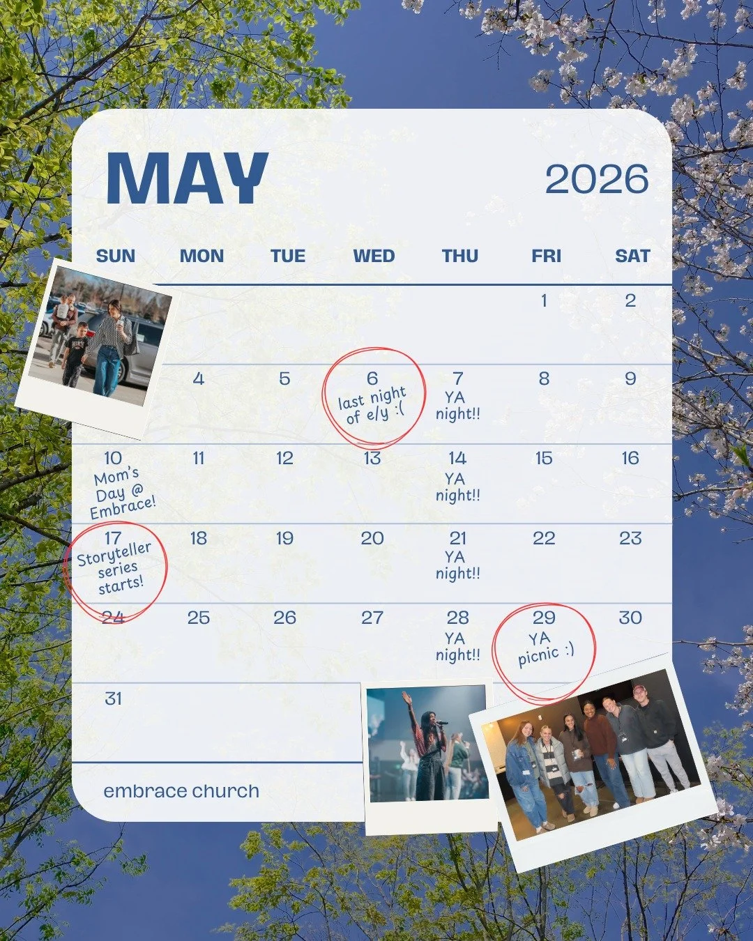 new month, new plans 🤝

check out what&rsquo;s happening in May + come be part of it!