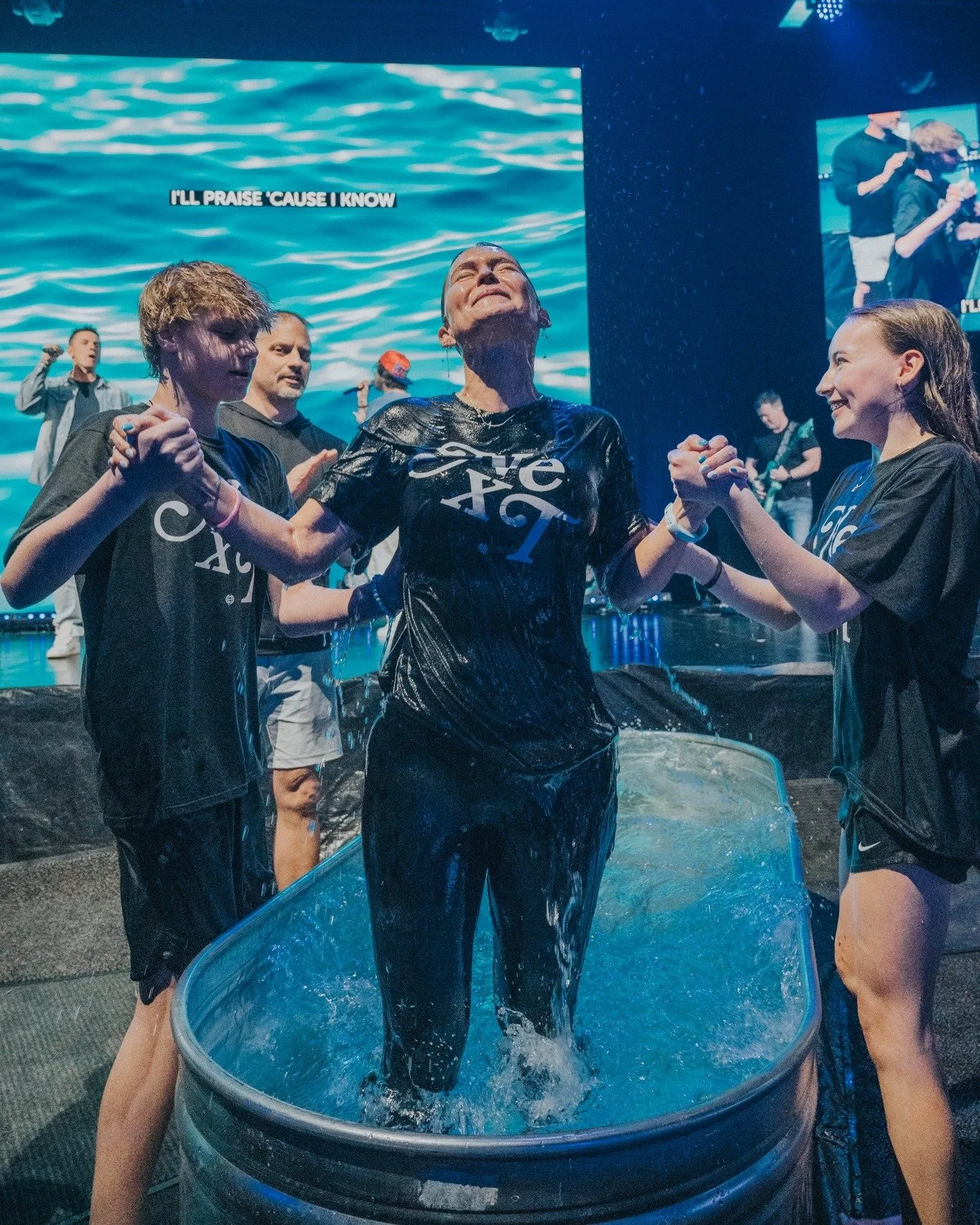 After years of thinking about adult baptism, Jackie finally said yes when her 14-year-old niece invited her to take the step with her. Jackie's courage inspired her son to say yes, too. 🙌

Now the three of them are on this journey of faith together,