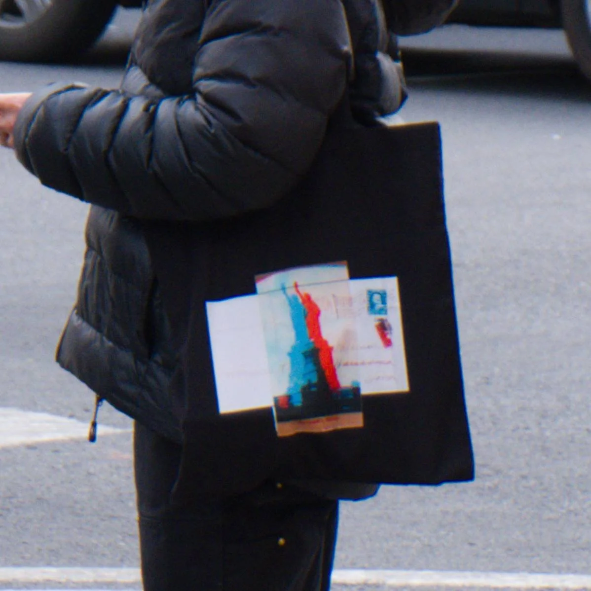 Retro Active 3 - Statue of Liberty,  tote bag