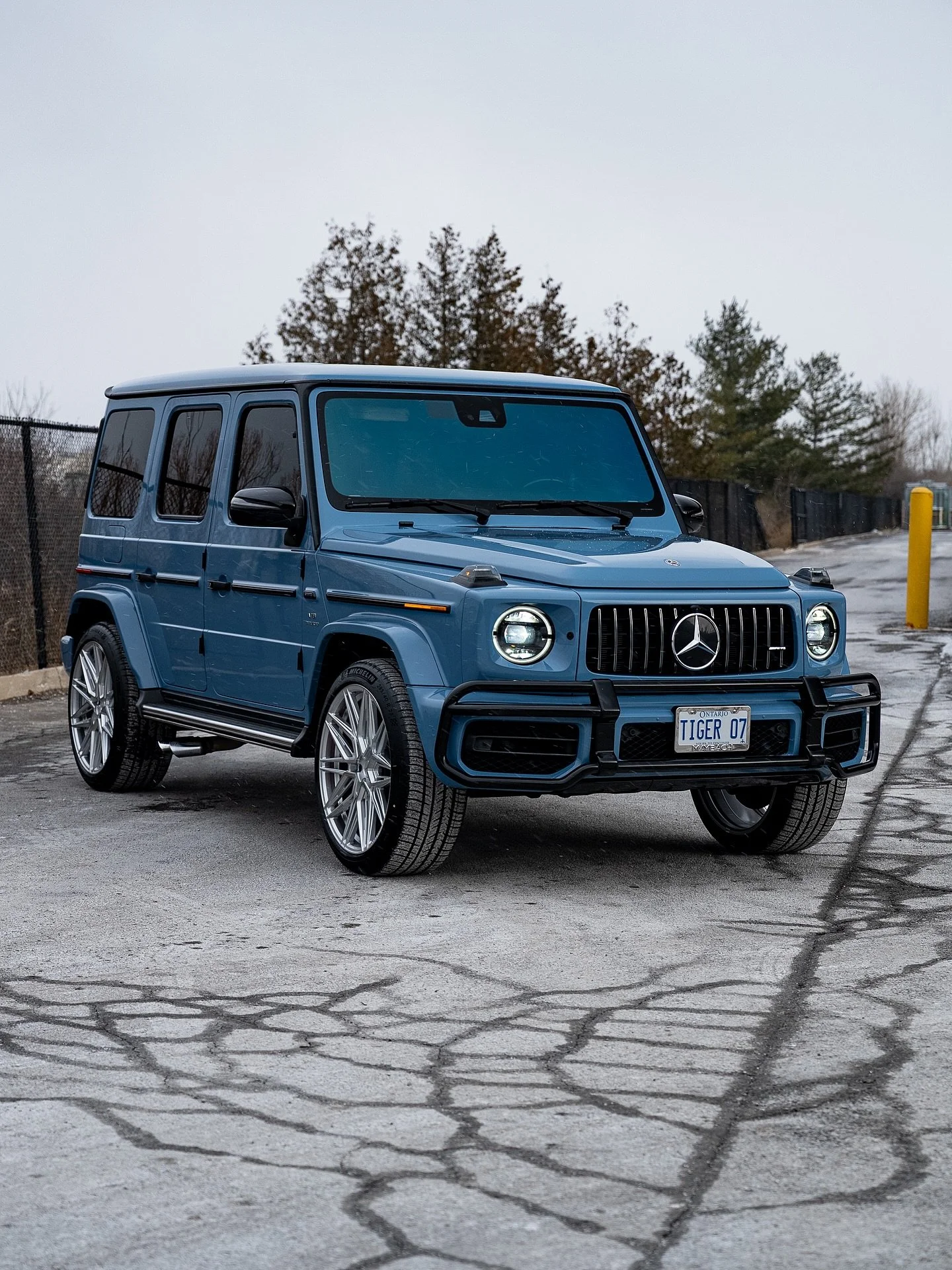 Mercedes China Blue: Coloured Paint Protection Film 🔥 This G63 originally came to us in a factory-matte black paint option and didn&rsquo;t stand out nearly the way it does now. We installed full body coloured PPF to both protect the factory-matte p