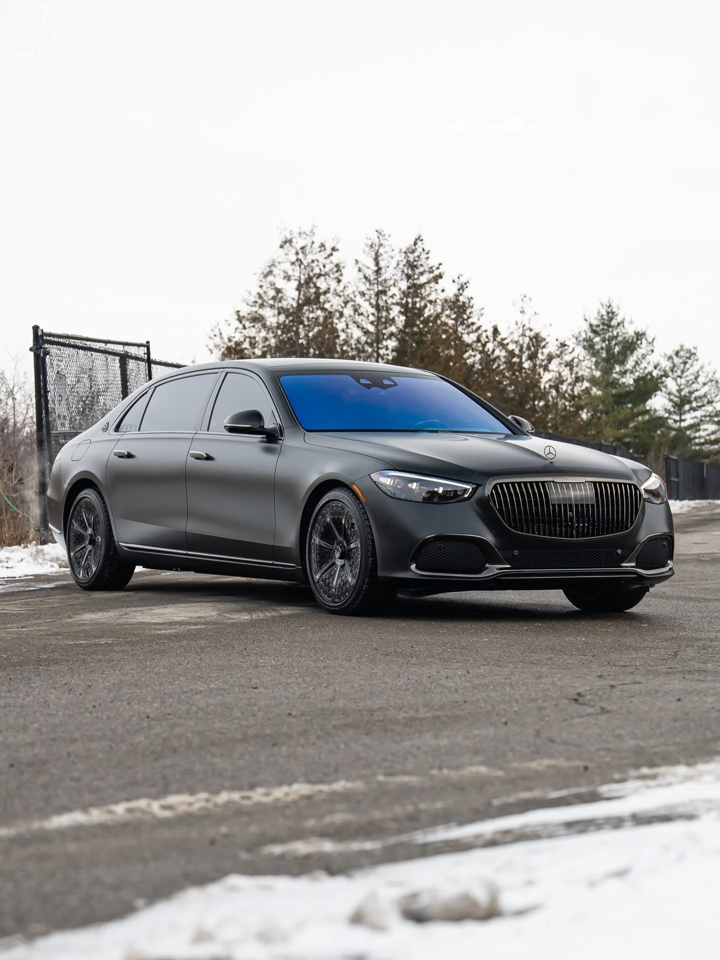 Maybach Night Series Goes Hard 🔥 This S580 in factory-matte black paint and dark chrome throughout, just got protected from top to bottom. This is especially important for factory matte paint since it&rsquo;s irreparable if damaged. We topped this p