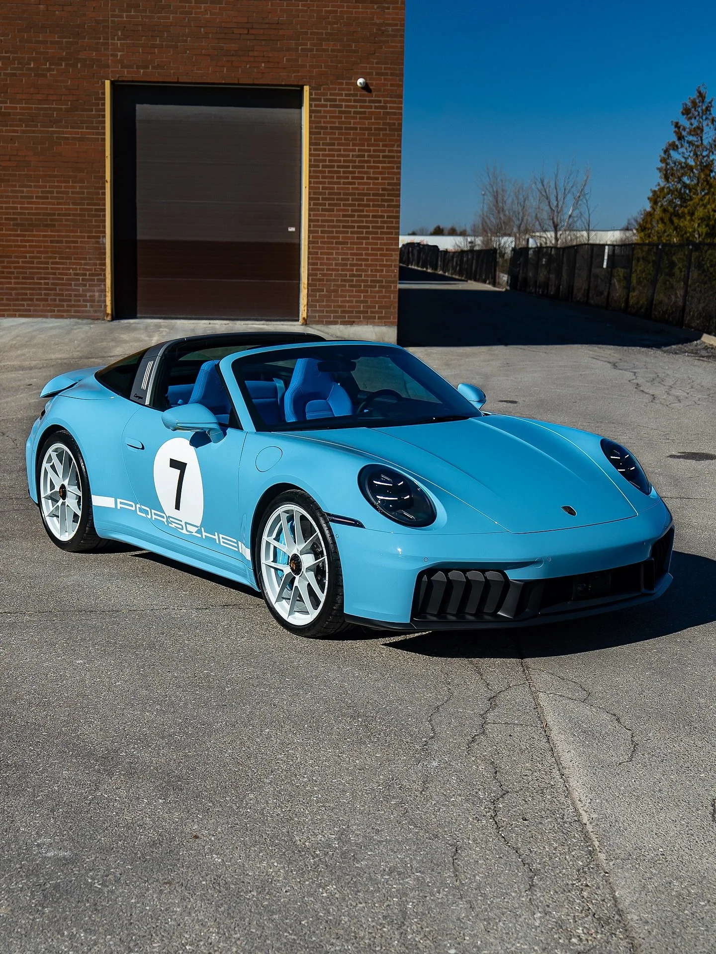 More blue, please ☝️ 992.2 Targa 4 GTS finished in Riviera Blue over Blue exclusive interior. Super unique and well executed spec! We just installed top to bottom custom cut paint protection film plus ceramic coating over top to keep the paint &amp; 