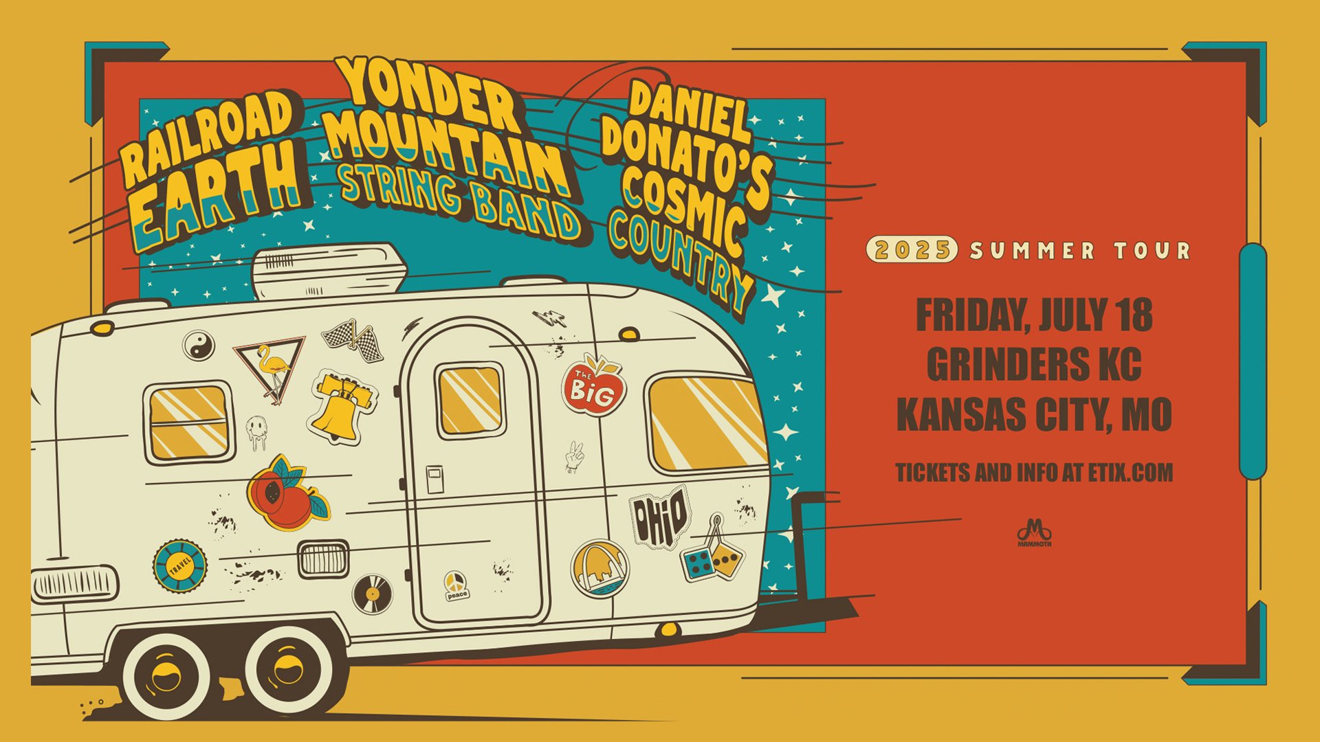 Railroad Earth, Yonder Mountain, & Daniel Donato