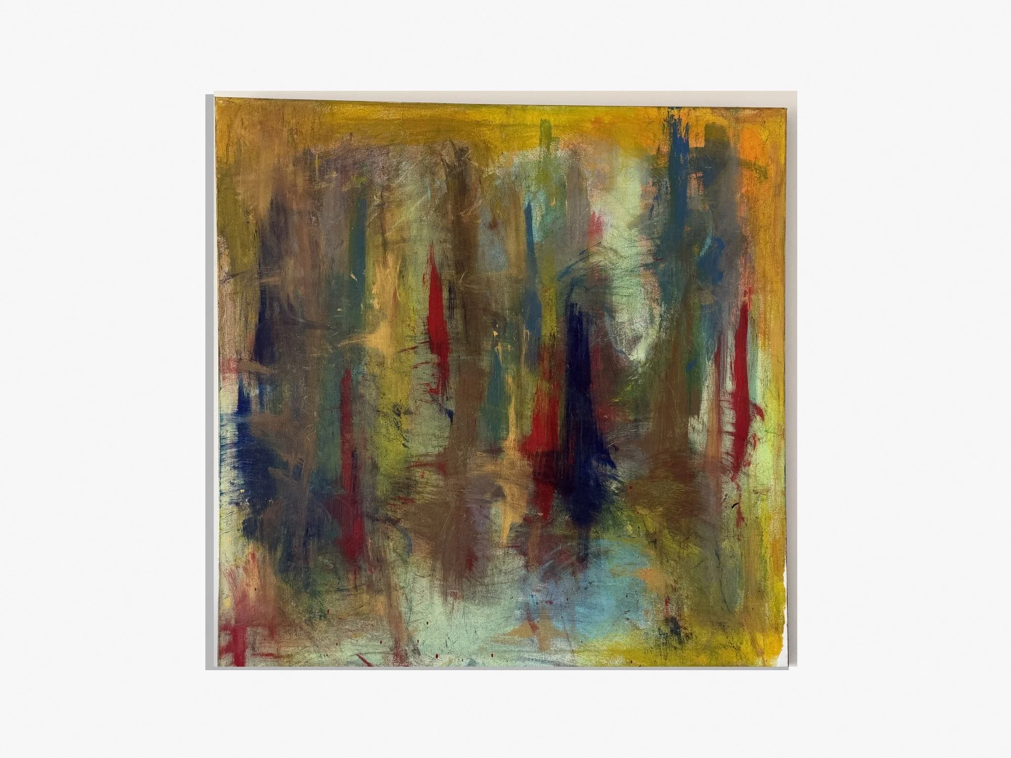 “Shimmer” 36x36in (acrylic and oil) on canvas - $3,050