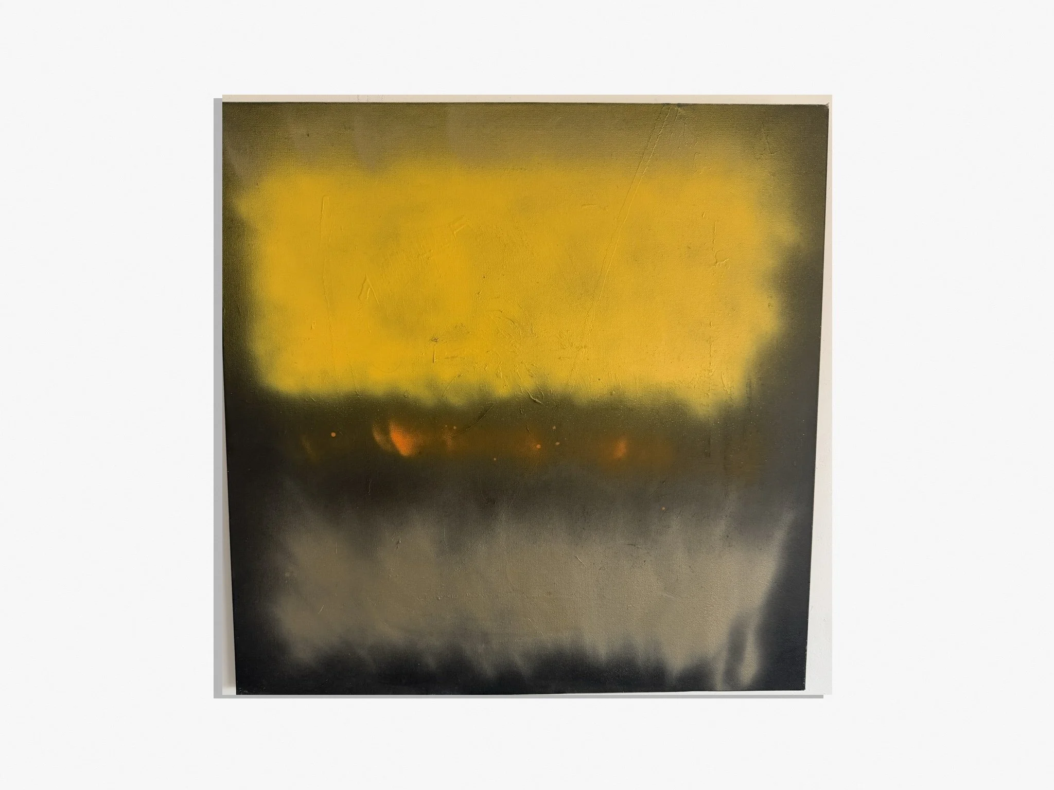 “Headlights” 30x30in (oil and spray paint) - $3,500