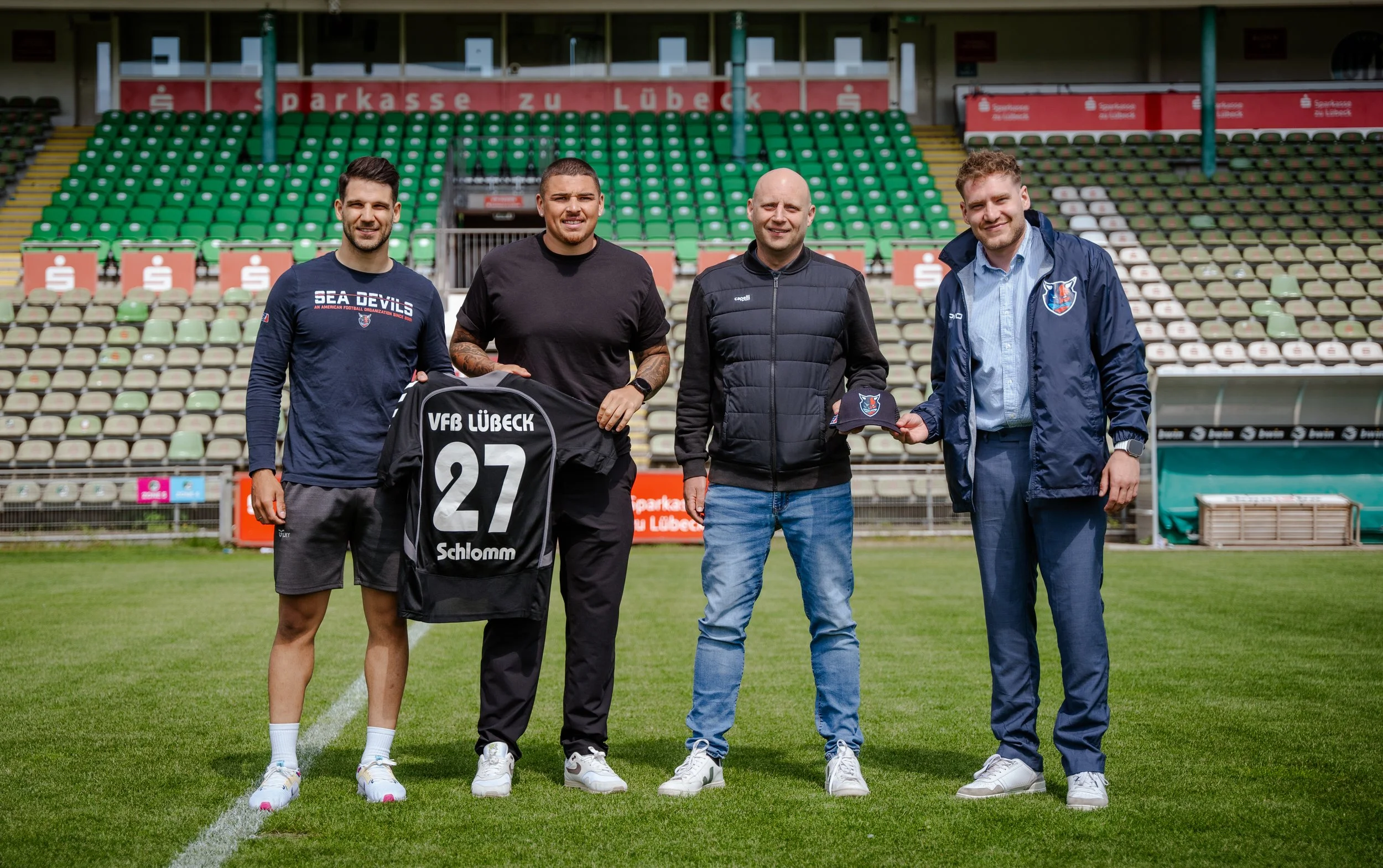 Stimmen zur Pressekonferenz zum Footballspiel an der Lohmühle in Lübeck