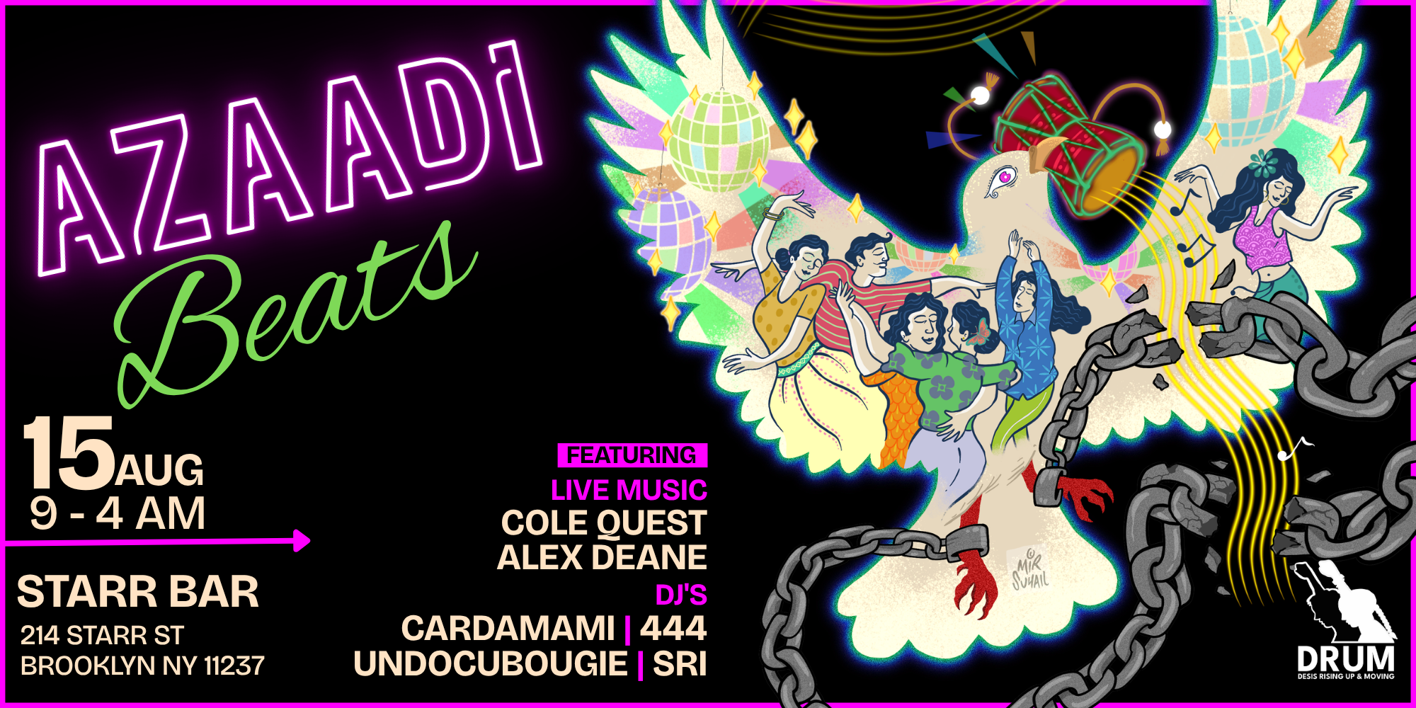AZAADI BEATS: A DANCE PARTY FOR A BETTER FUTURE&nbsp;