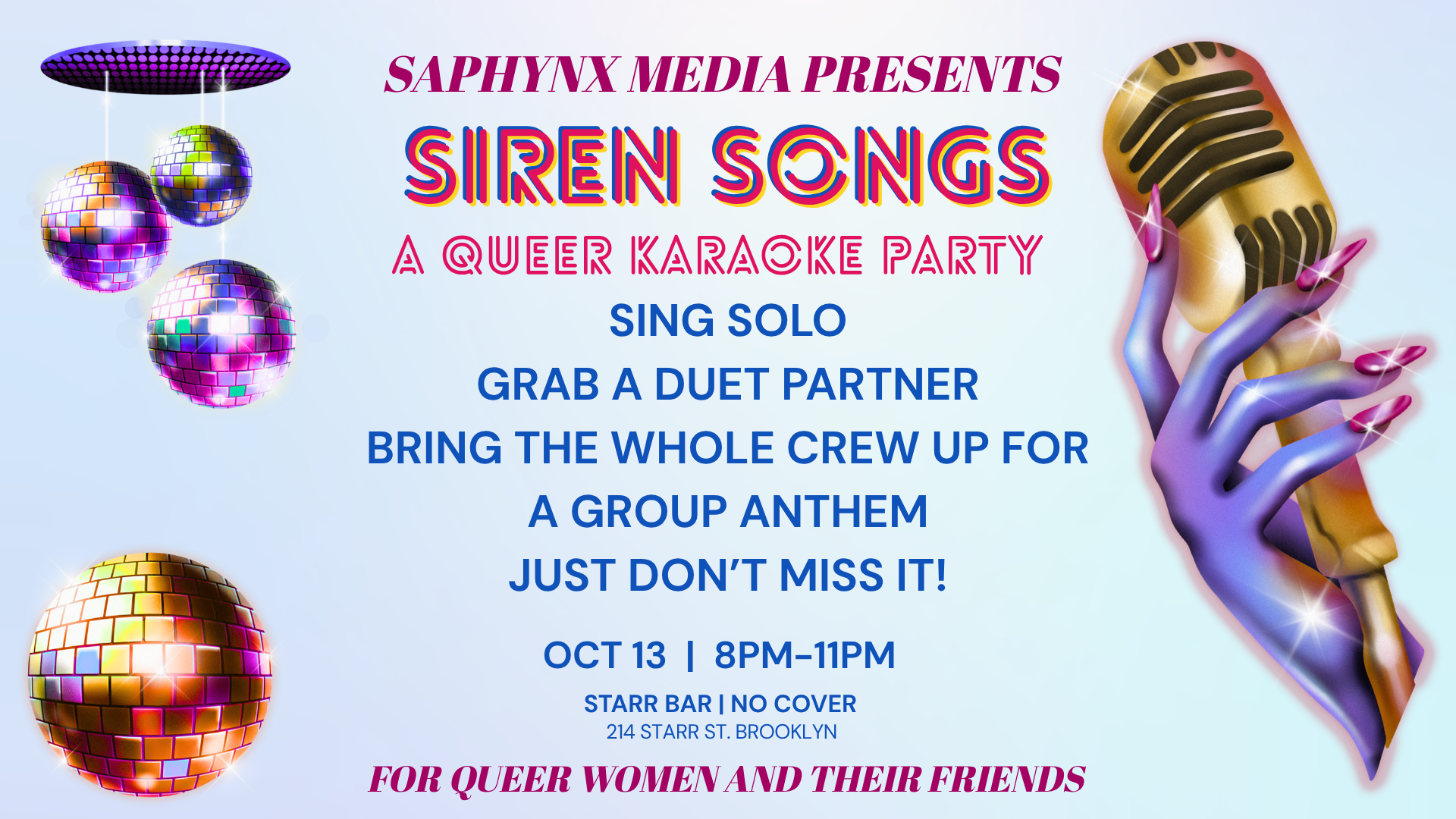Siren Songs: A Karaoke Dance Party