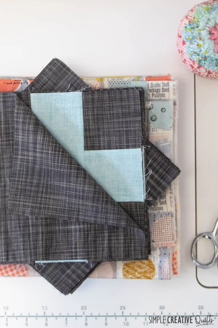 How to Sew a Crosstie Quilt Block from Simple Creative Quilts via www.simplecreativequilts.com