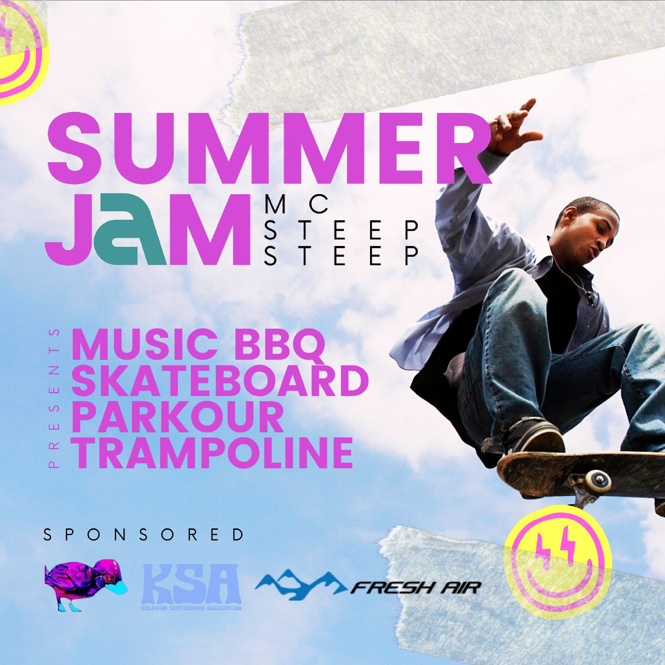Get ready to jumpstart your summer with an epic Trampoline, Skateboard, and Parkour Jam at @airhouse.kelowna!

Enrol to get in on the bbq food and a drink ticket to keep you fueled up for the fun. 

This is an open jam session where everyone from beg