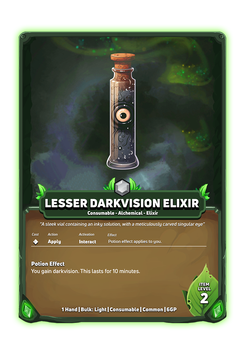 Printable Potion Cards Pathfinder