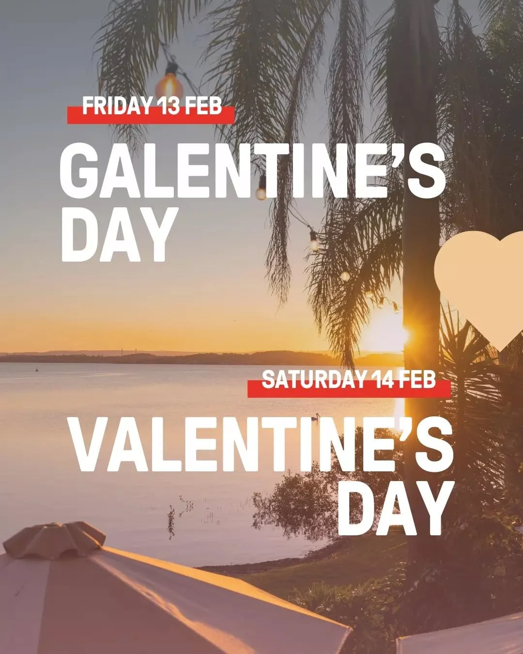 Valentine&rsquo;s Day, Galentine&rsquo;s Day, or just a good excuse to catch up with your crew, we&rsquo;ve got you.

Friday 13 February, we&rsquo;re raising a glass for the gals [and guys]. Book in with friends and enjoy an exclusive menu by our Hea