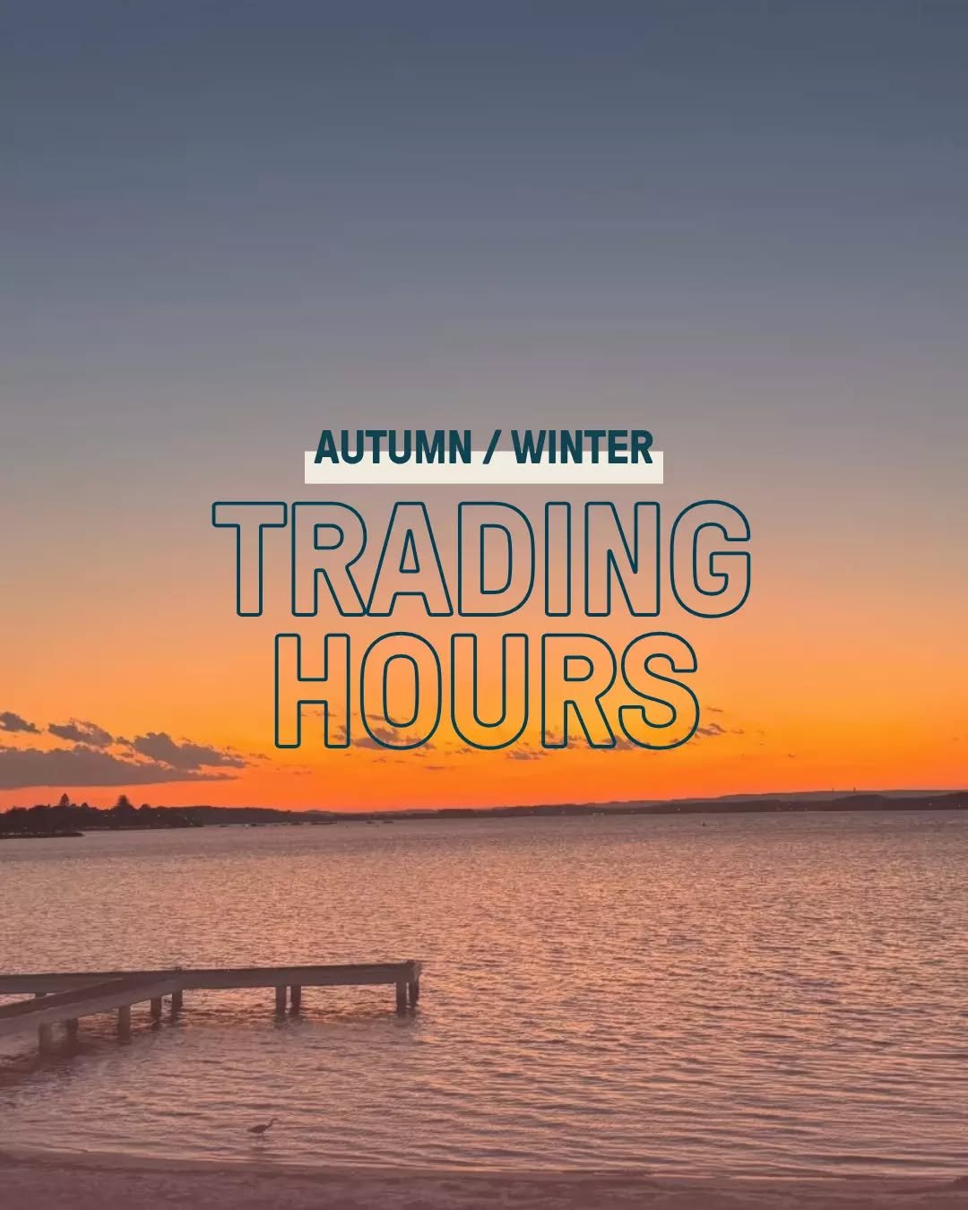 As the season starts to cool down, our Autumn / Winter trading hours are now here 🤍. All-day dining stil available every Saturday and Sunday from 9am. 

Updated hours below.
Wednesday / Thursday / Friday
Lunch: 12pm to 3pm
Dinner: 5pm to 8pm

Saturd